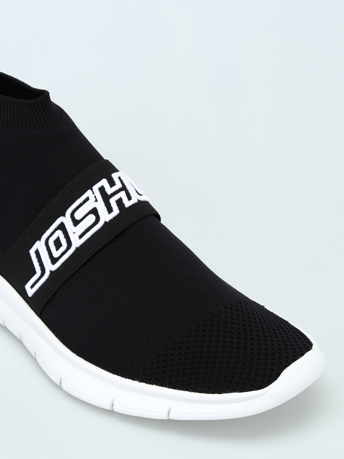 Logo embroidery band sock sneakers 