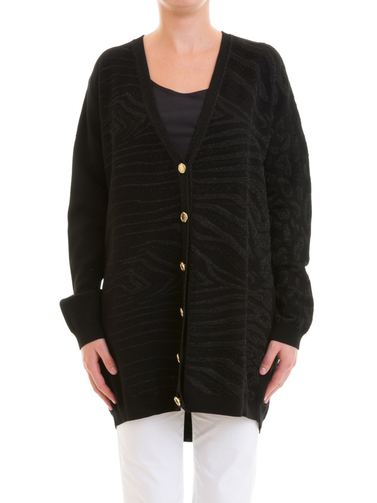 animal print cardigan men