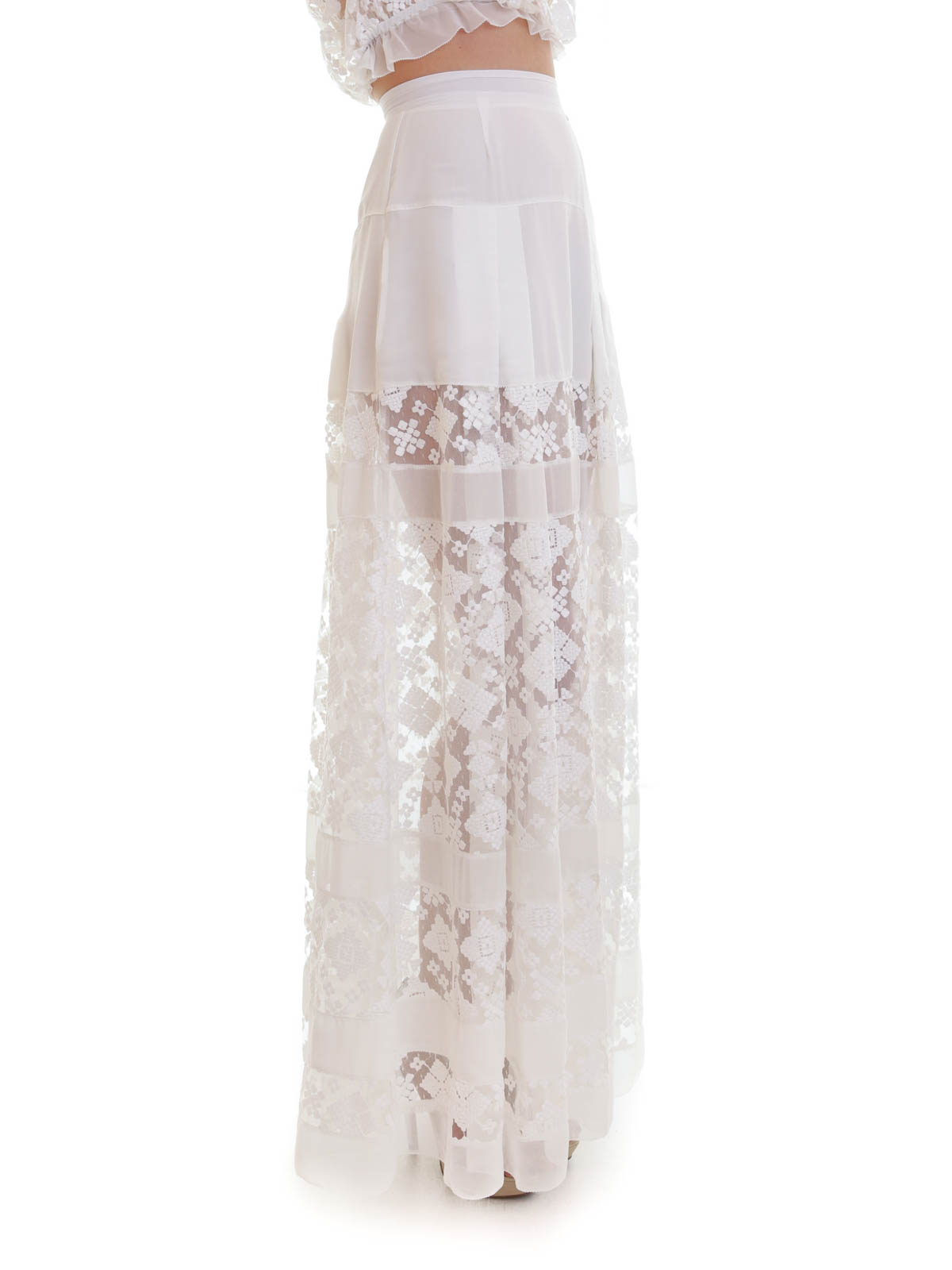 Long skirts Just Cavalli - Sheer lace maxi skirt - S04MA0163N38263101