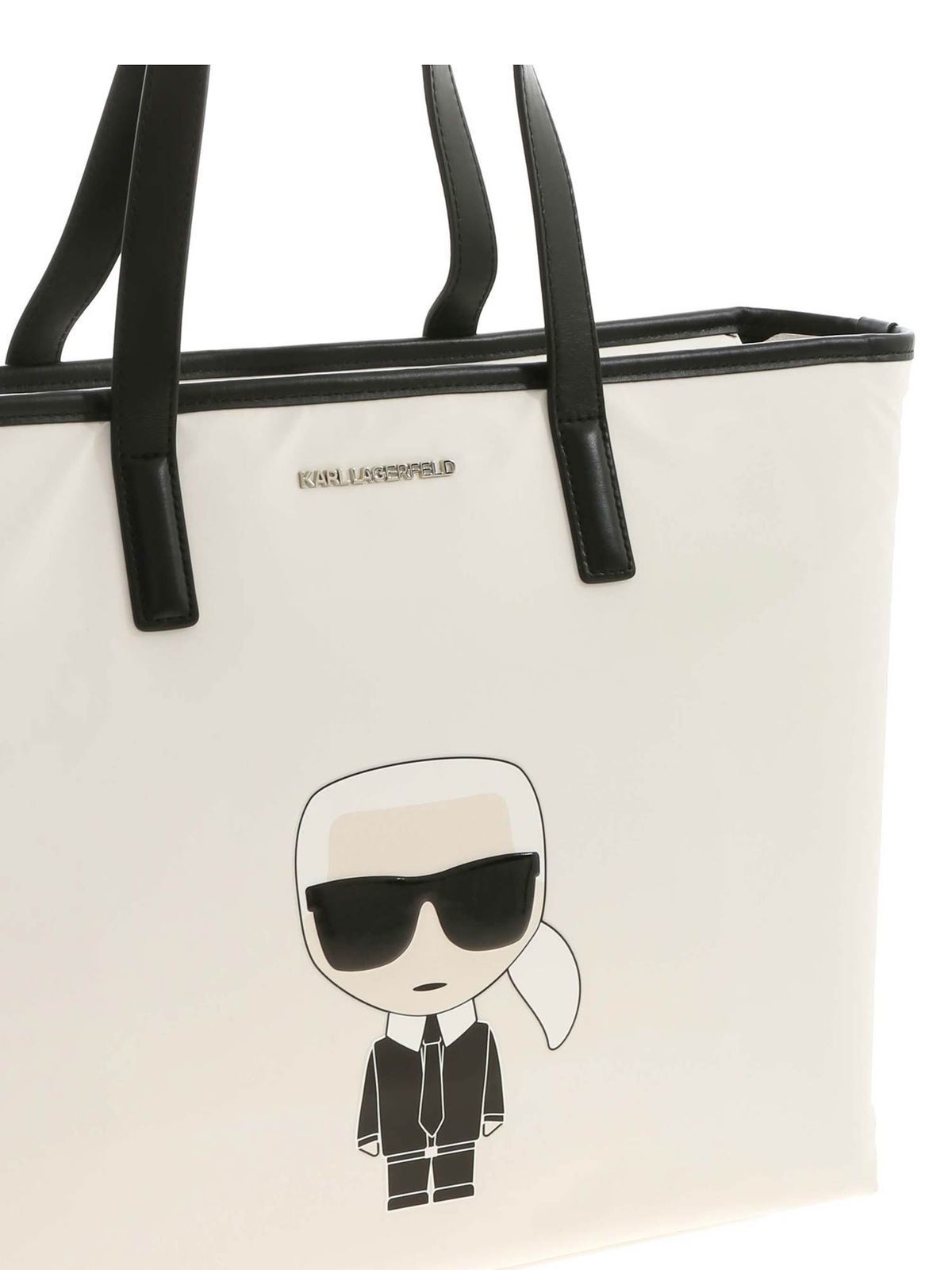 Totes bags Karl Lagerfeld - K/Ikonik shopper in white - 205W3014100