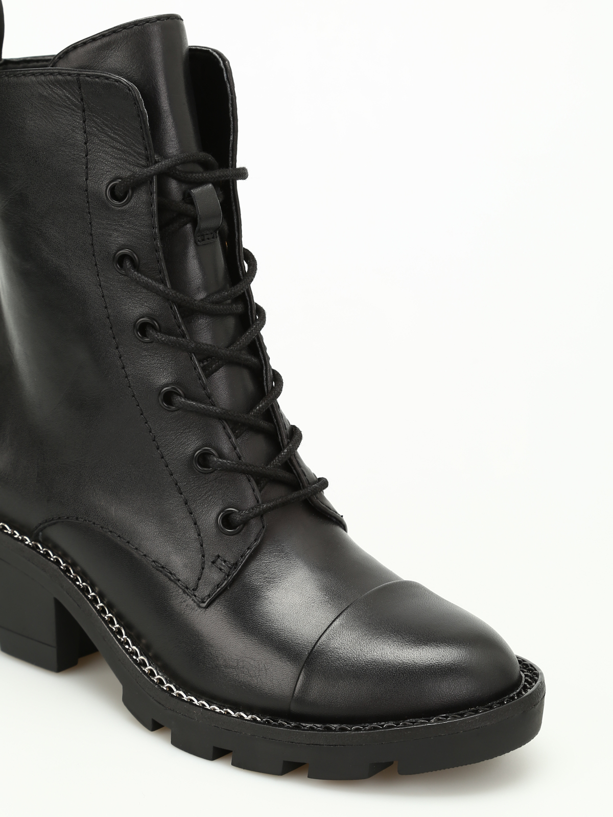 Park leather combat boots - ankle boots 