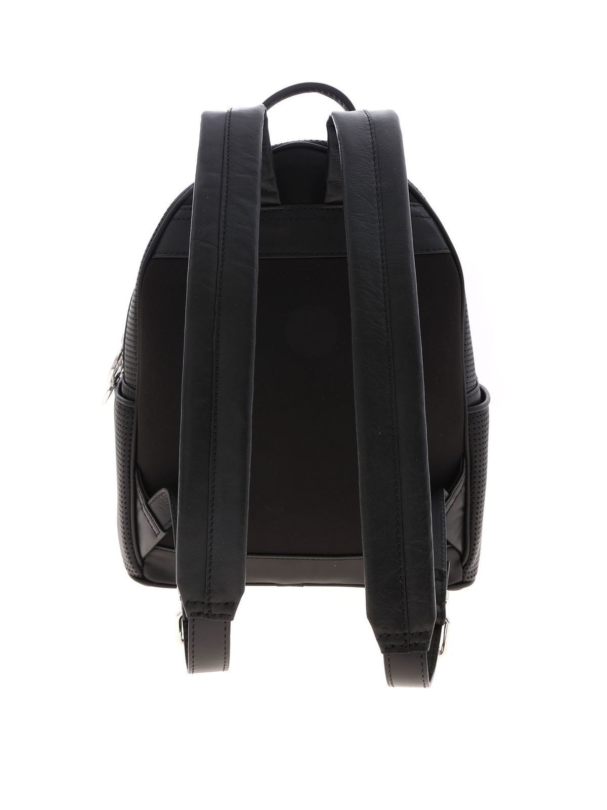 allsaints clip leather backpack