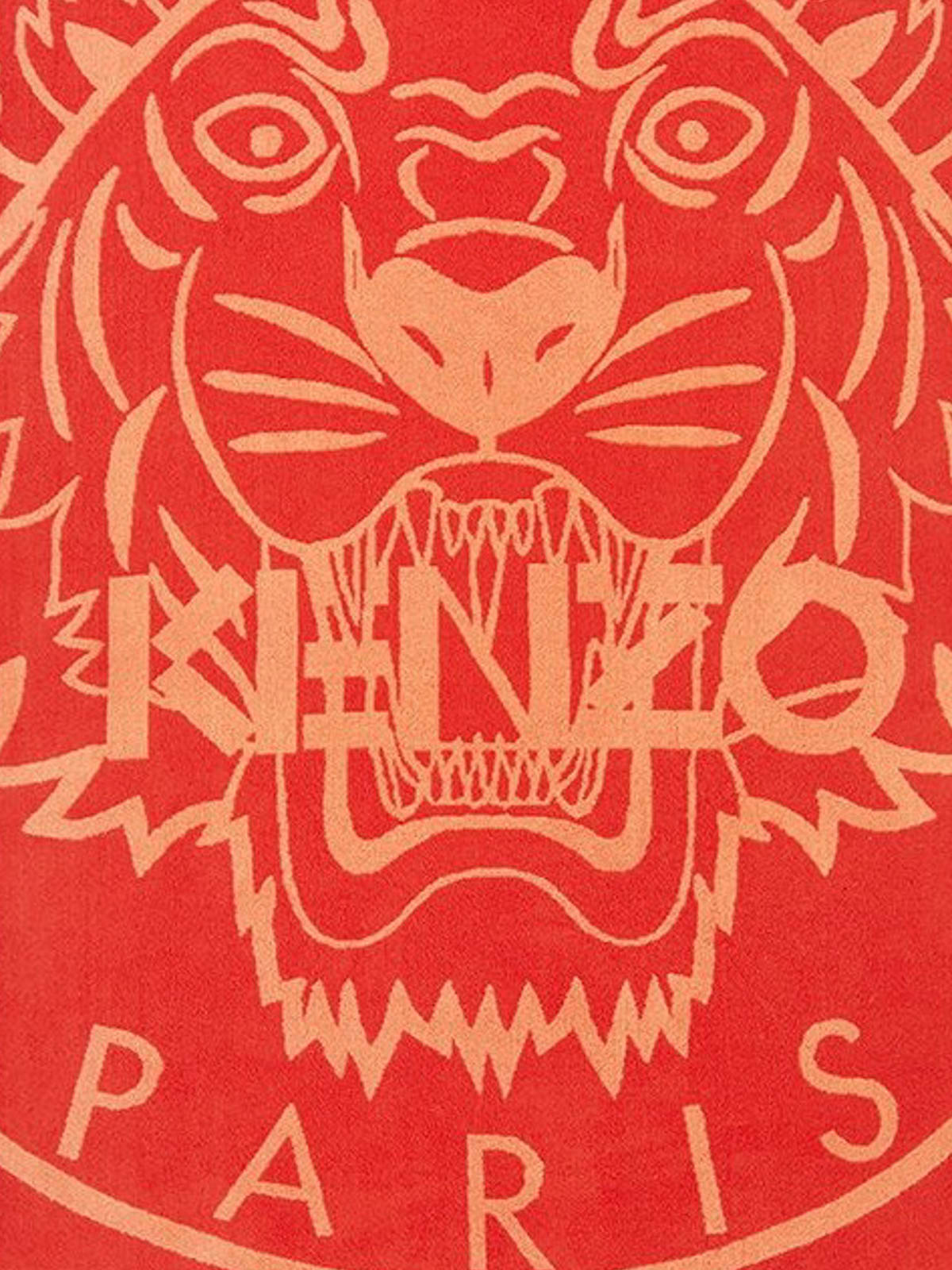 اکسسوری دریا Kenzo Tiger And Logo Red Beach Towel F868dr012jdc21