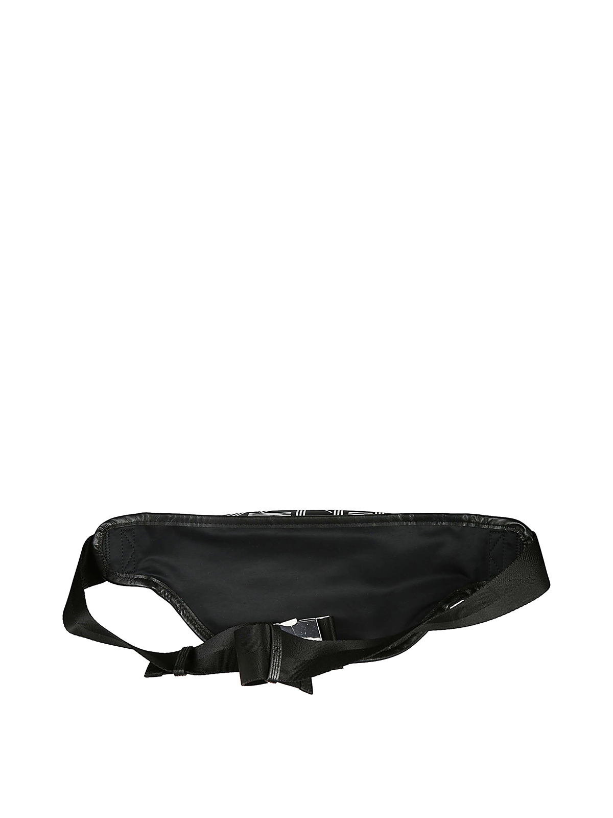 black nylon bum bag