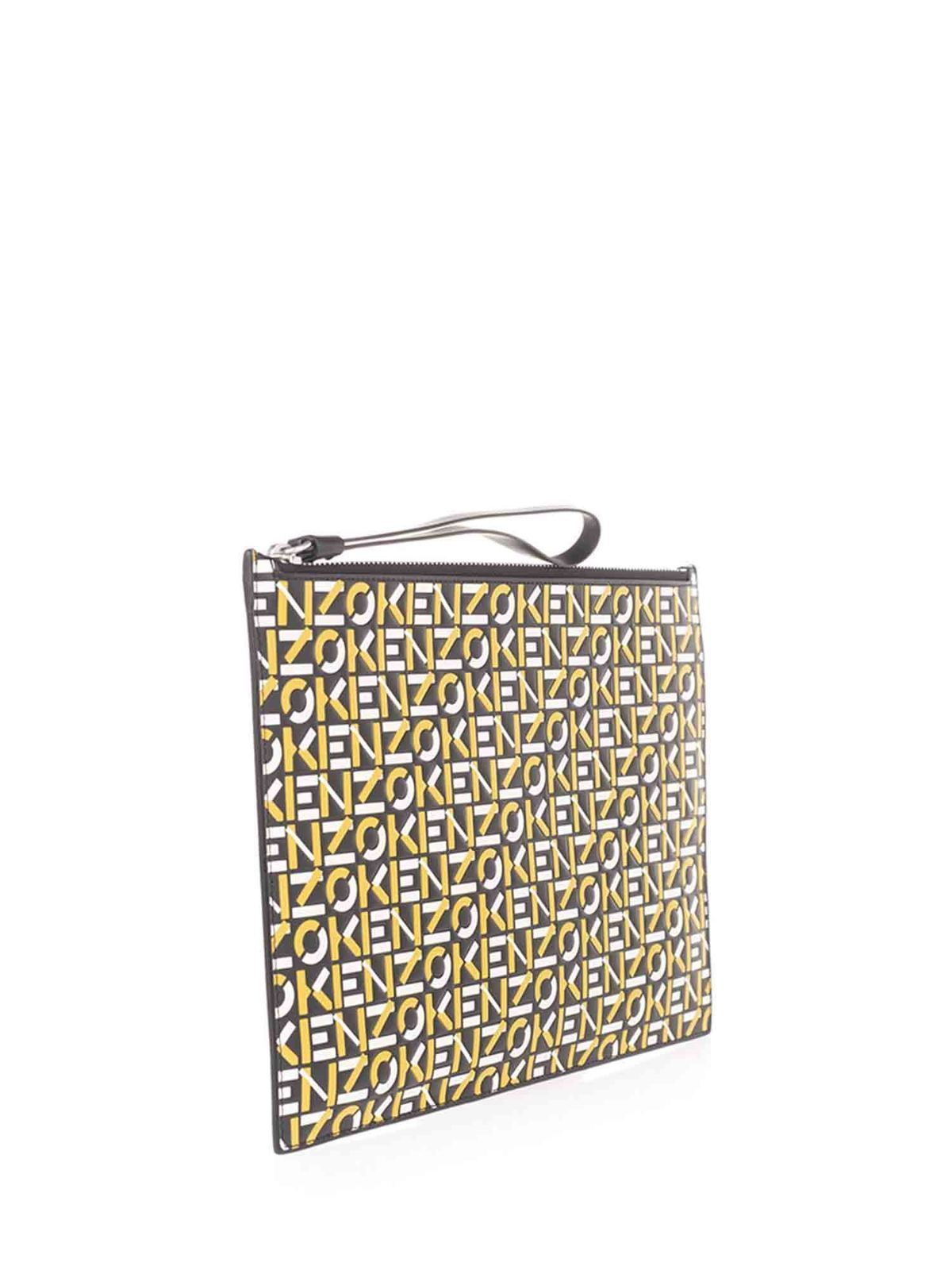pochette kenzo jaune