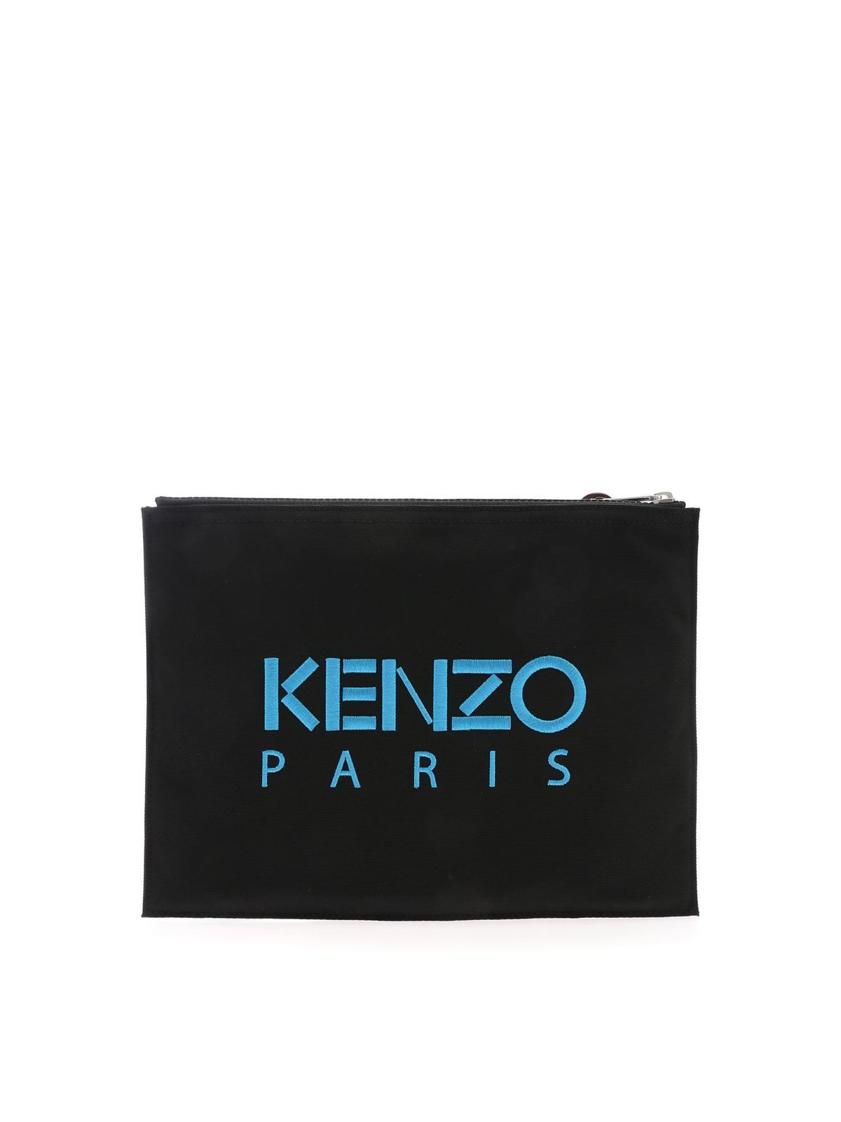 Clutches Kenzo - Tiger clutch bag in black - 5PM302F2099D | iKRIX.com