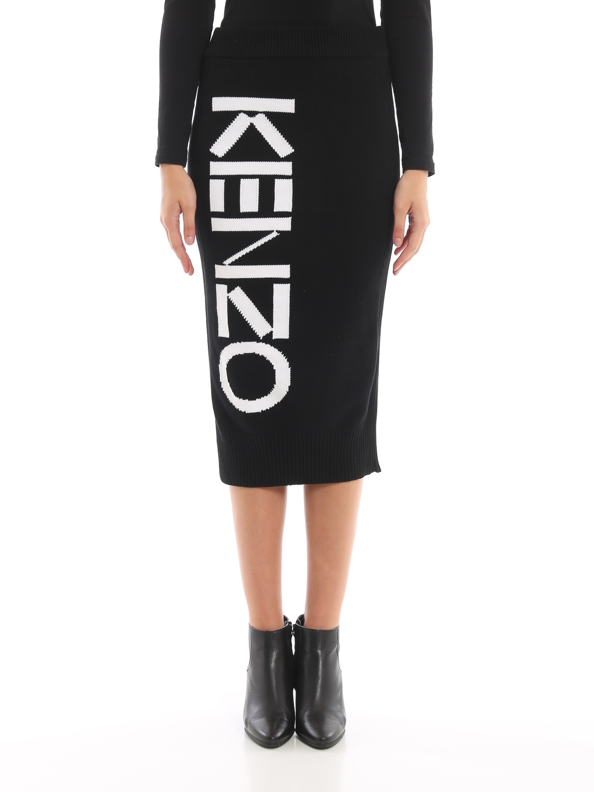 Kenzo Sport knitted pencil skirt 