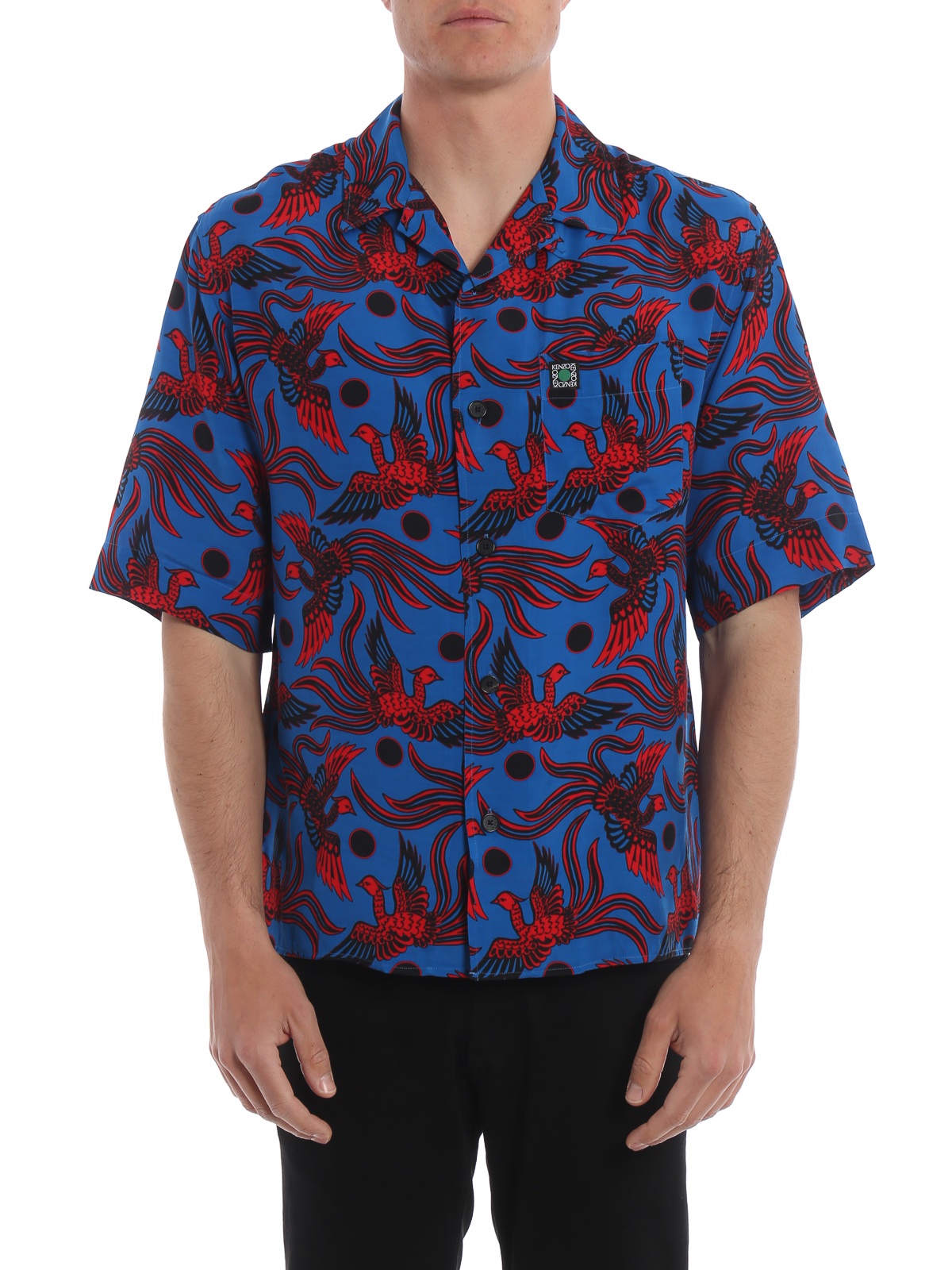 Flying Phoenix viscose hawaiian shirt 