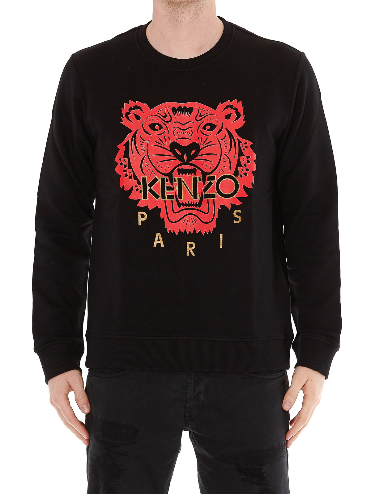 red and black kenzo shirt