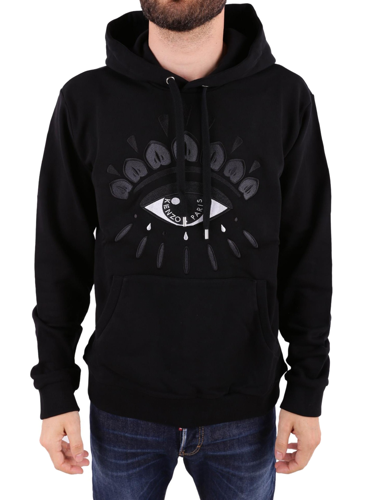 Sweatshirts & Sweaters Kenzo - Eye black cotton hoodie 