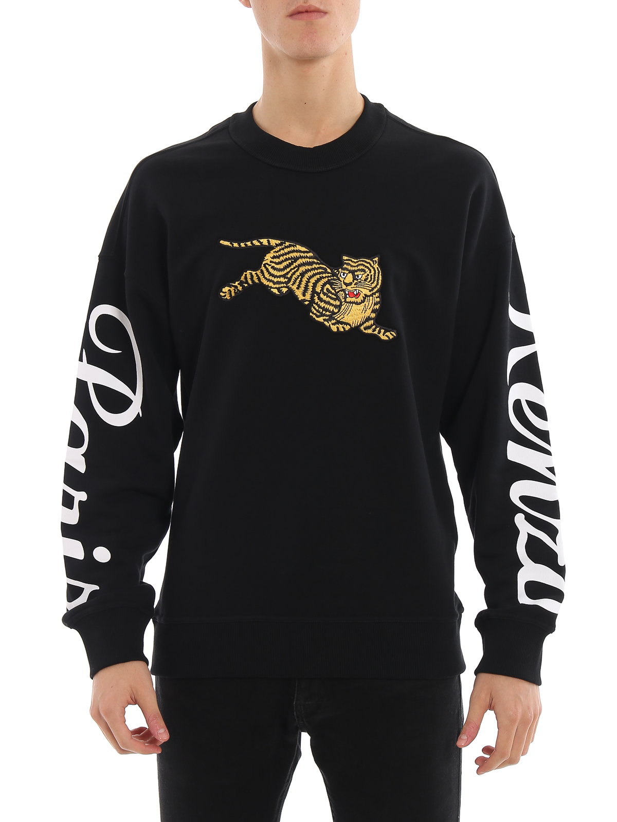 Kenzo - Jumping Tiger embroidery black 