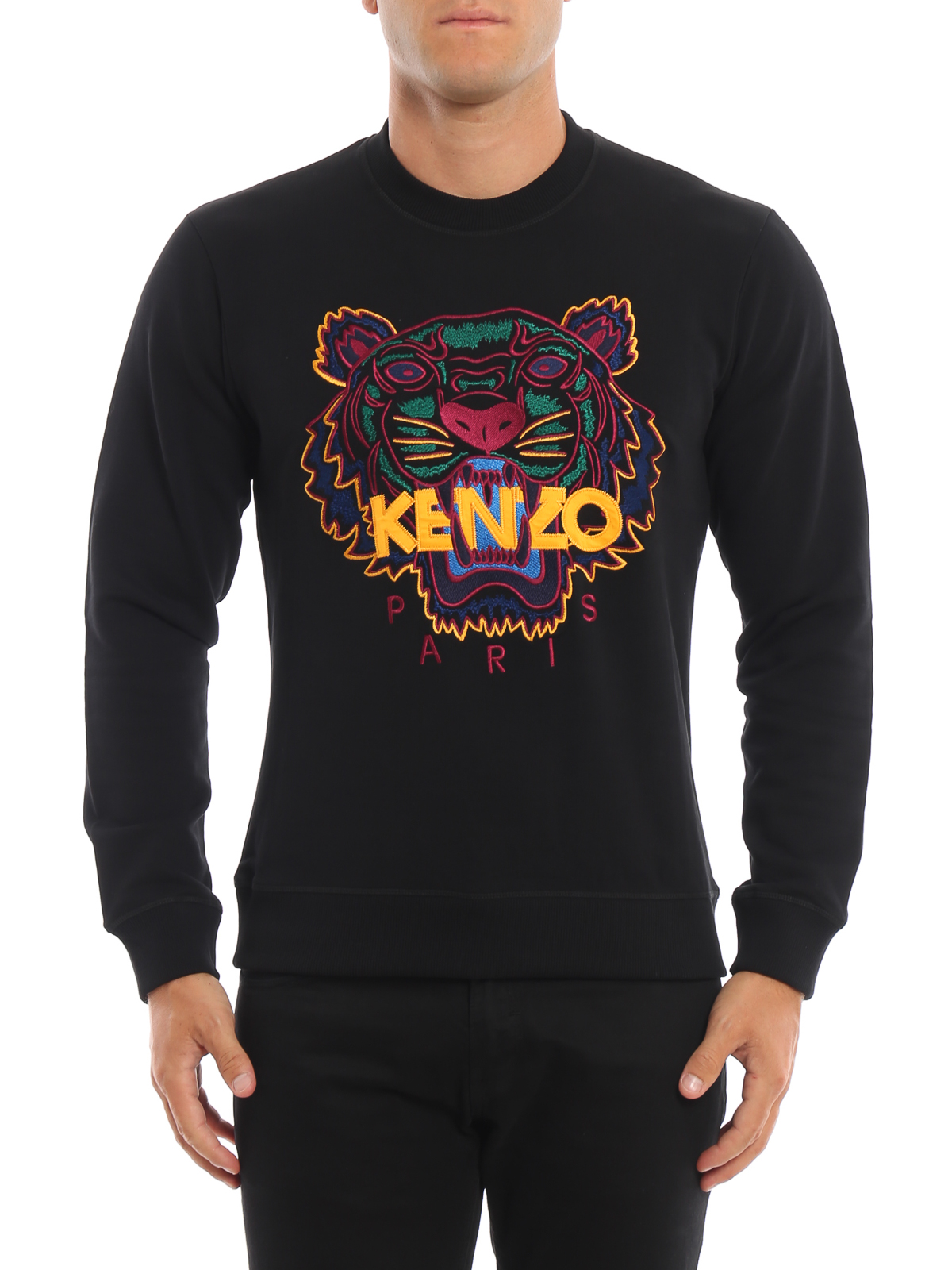 kenzo black sweatshirt tiger