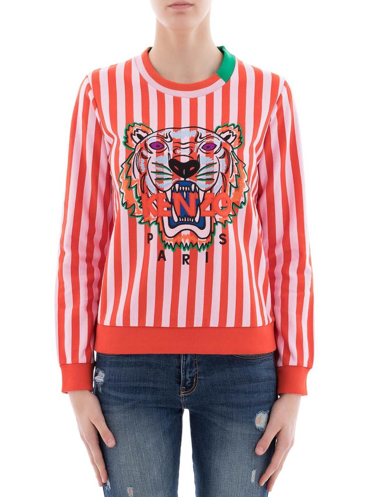Sweatshirts & Sweaters Kenzo - Tiger striped cotton sweatshirt 