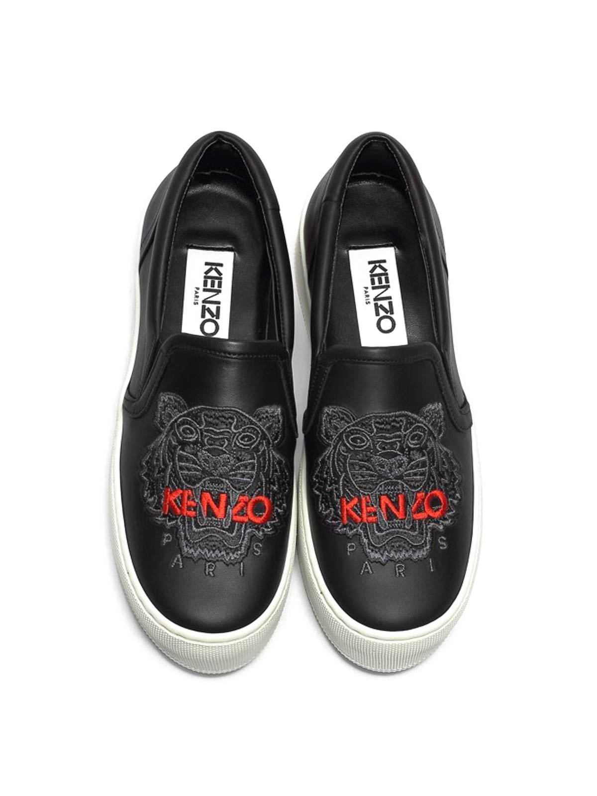 kenzo black slip on