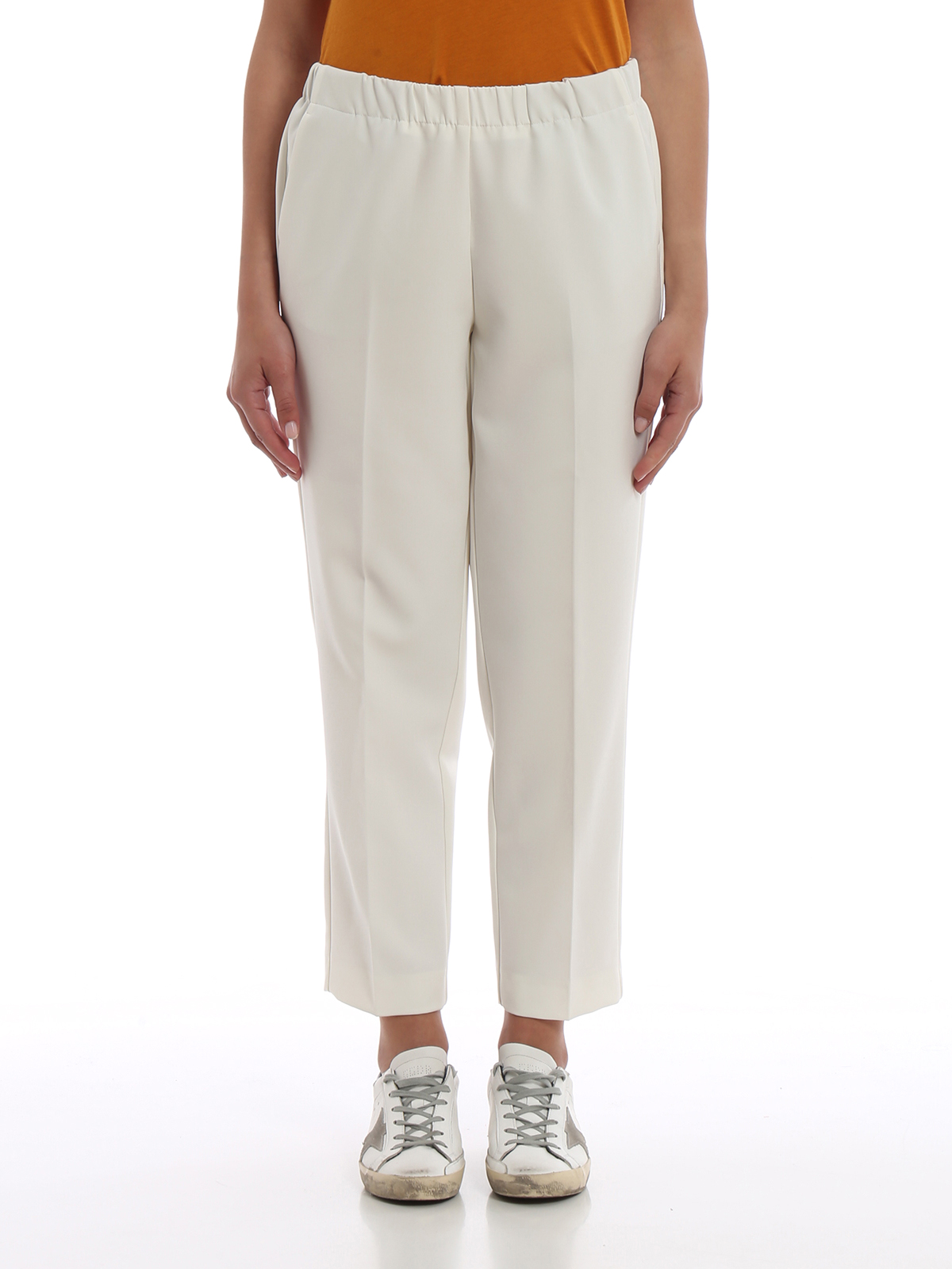 george khaki pants elastic waist