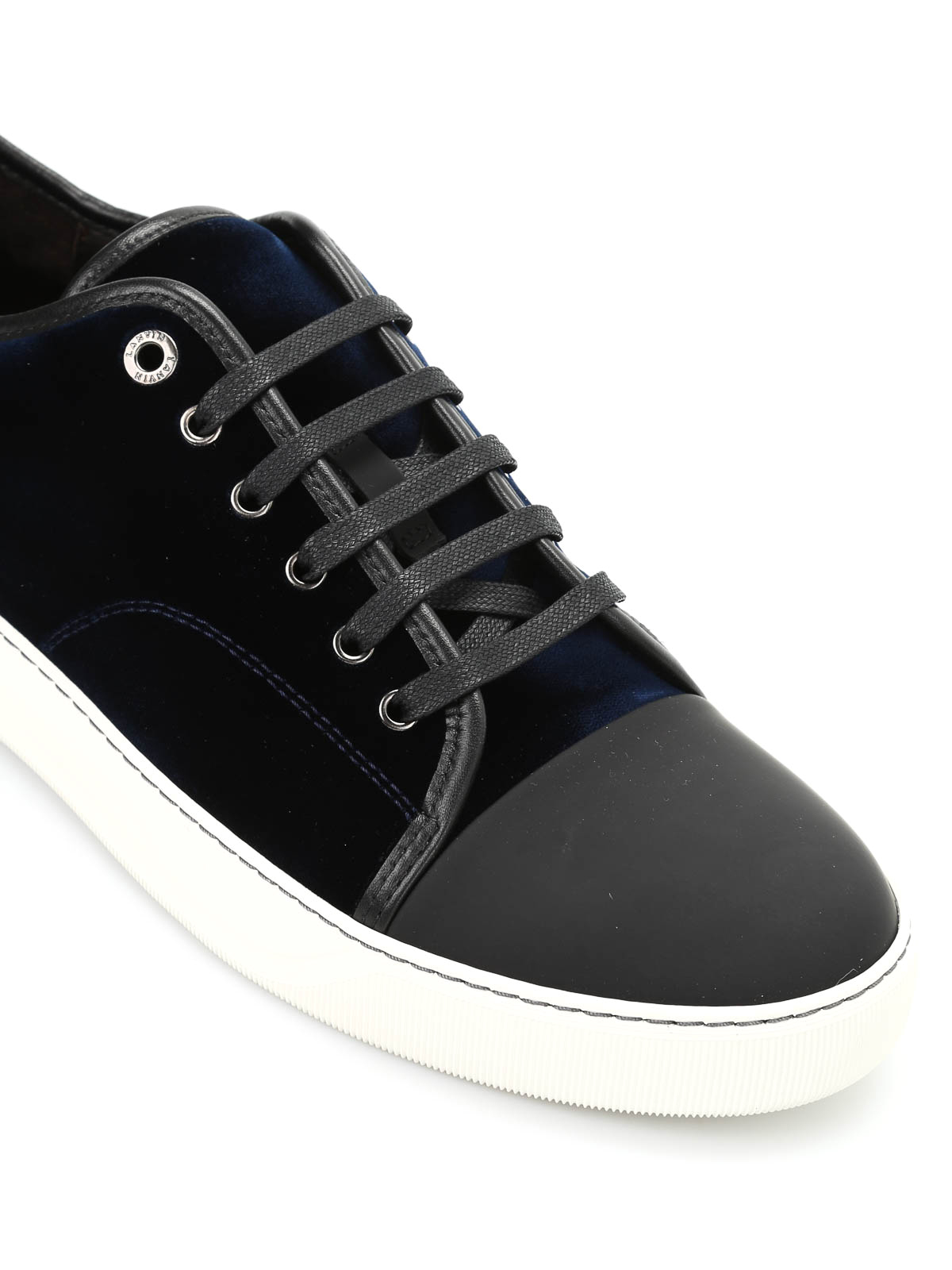 lanvin velvet sneakers