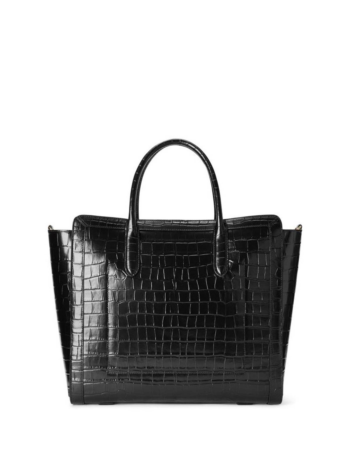 Totes bags Lauren Ralph Lauren - Tyler 34 Medium crocodile print bag in ...