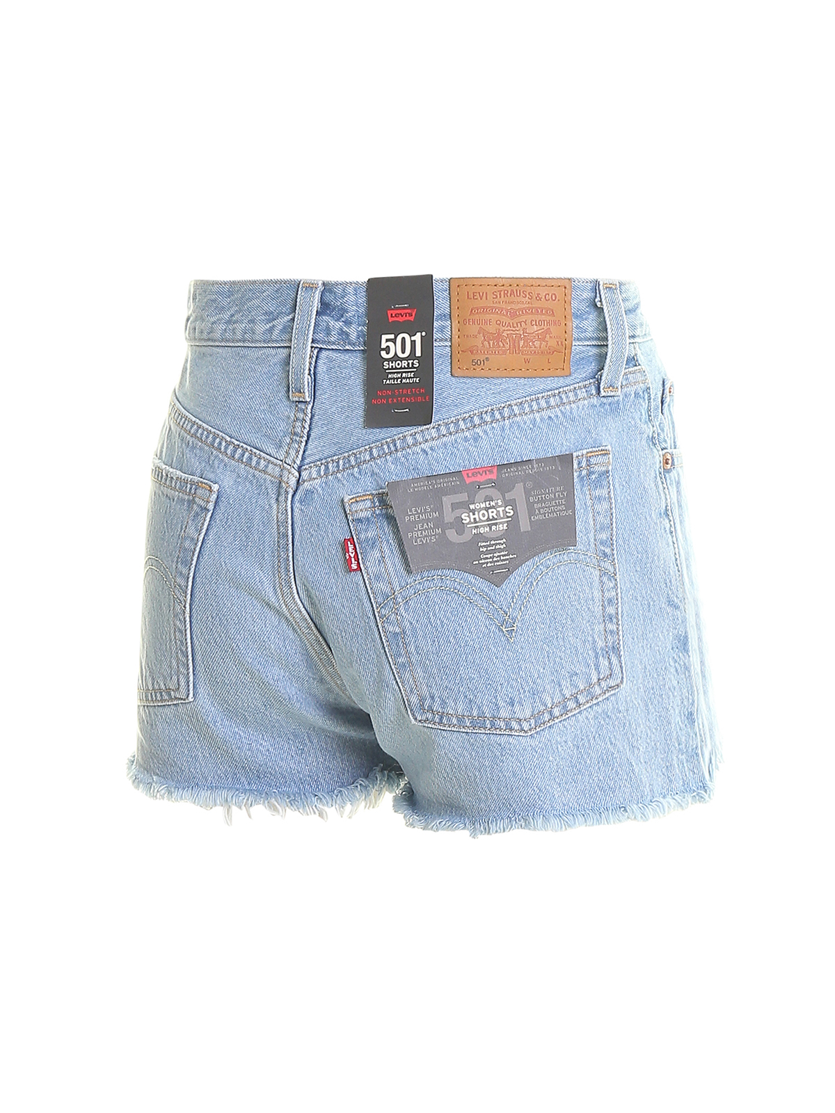 Trousers Shorts Levi'S - 501 fringed denim shorts - 563270086 