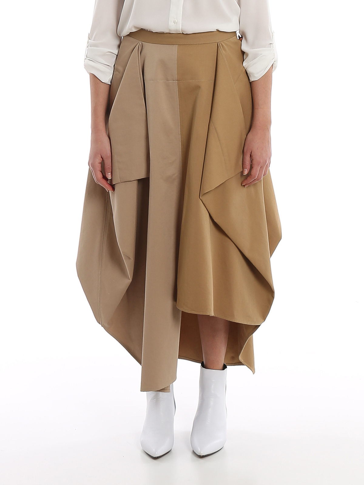 Knee length skirts & Midi Loewe Cotton patchwork skirt S2105060IC2151