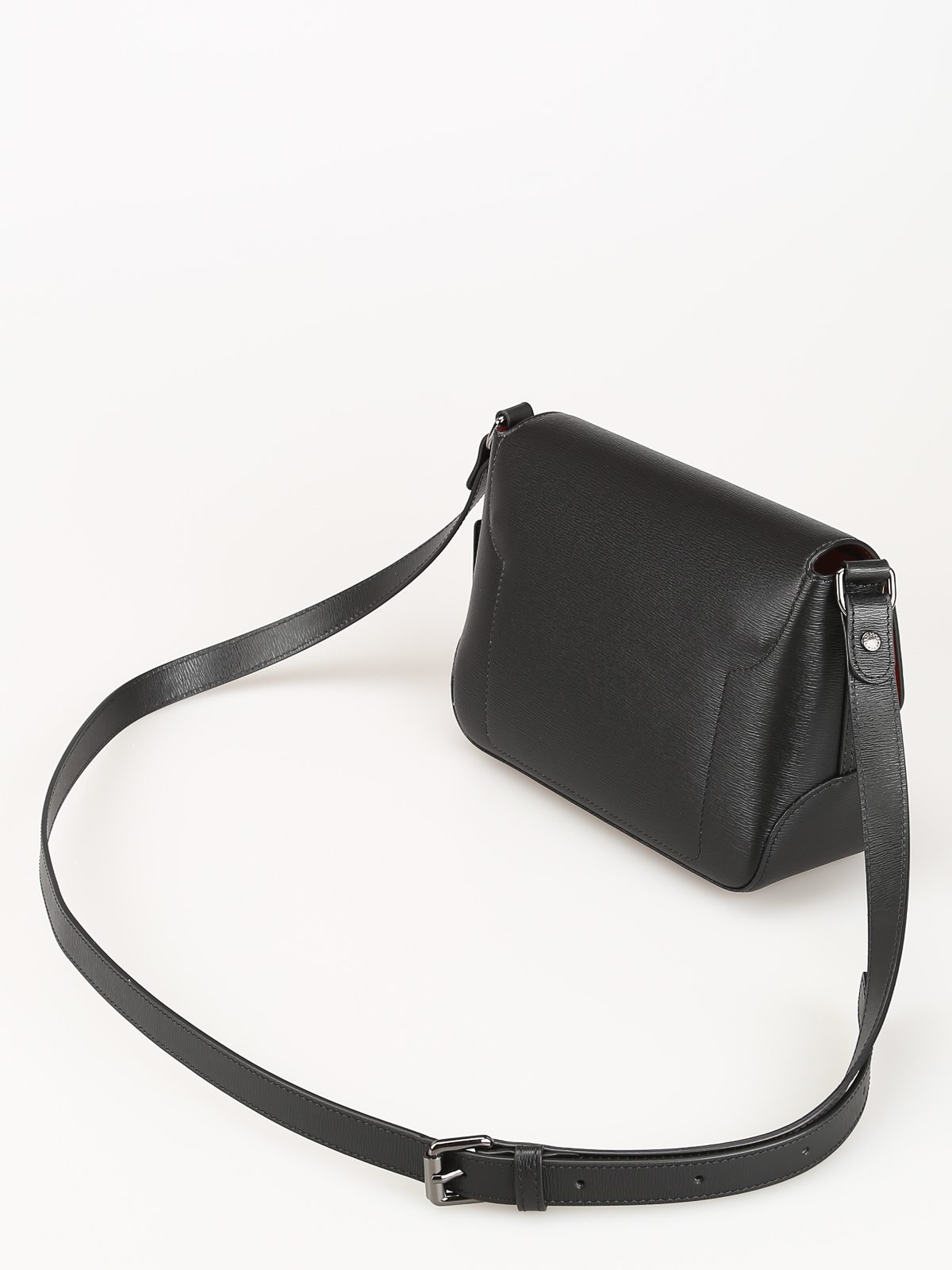Longchamp - Roseau black leather cross body bag - cross body bags ...