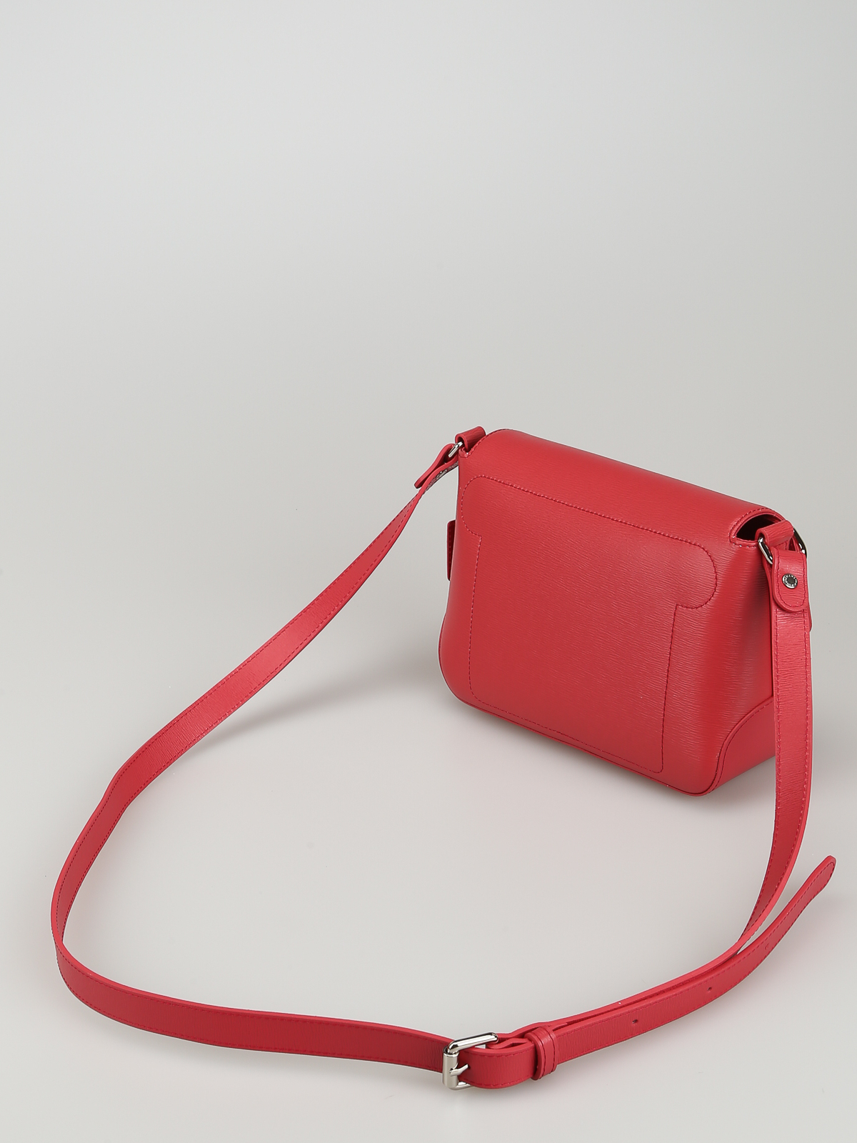 Longchamp - Roseau red leather cross body bag - cross body bags ...