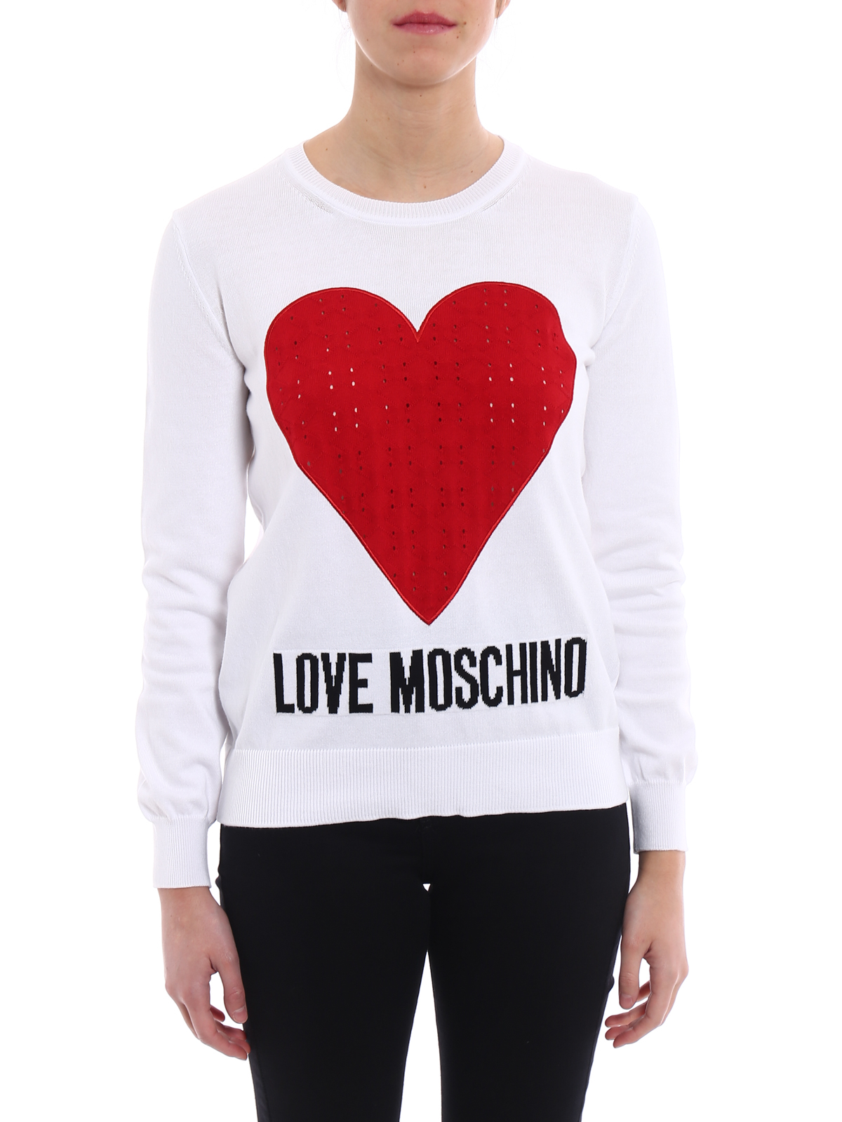 love moschino heart sweater