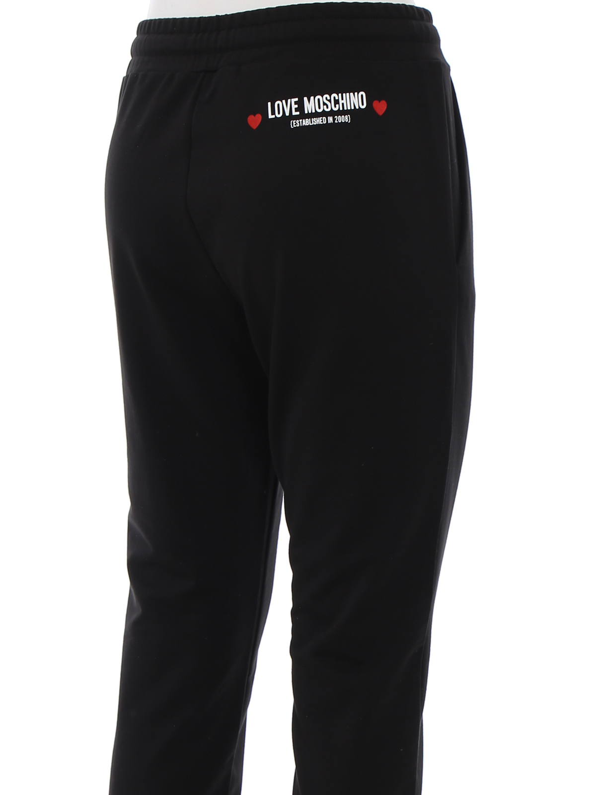 Tracksuit bottoms Love Moschino - Logo print cotton tracksuit bottoms ...