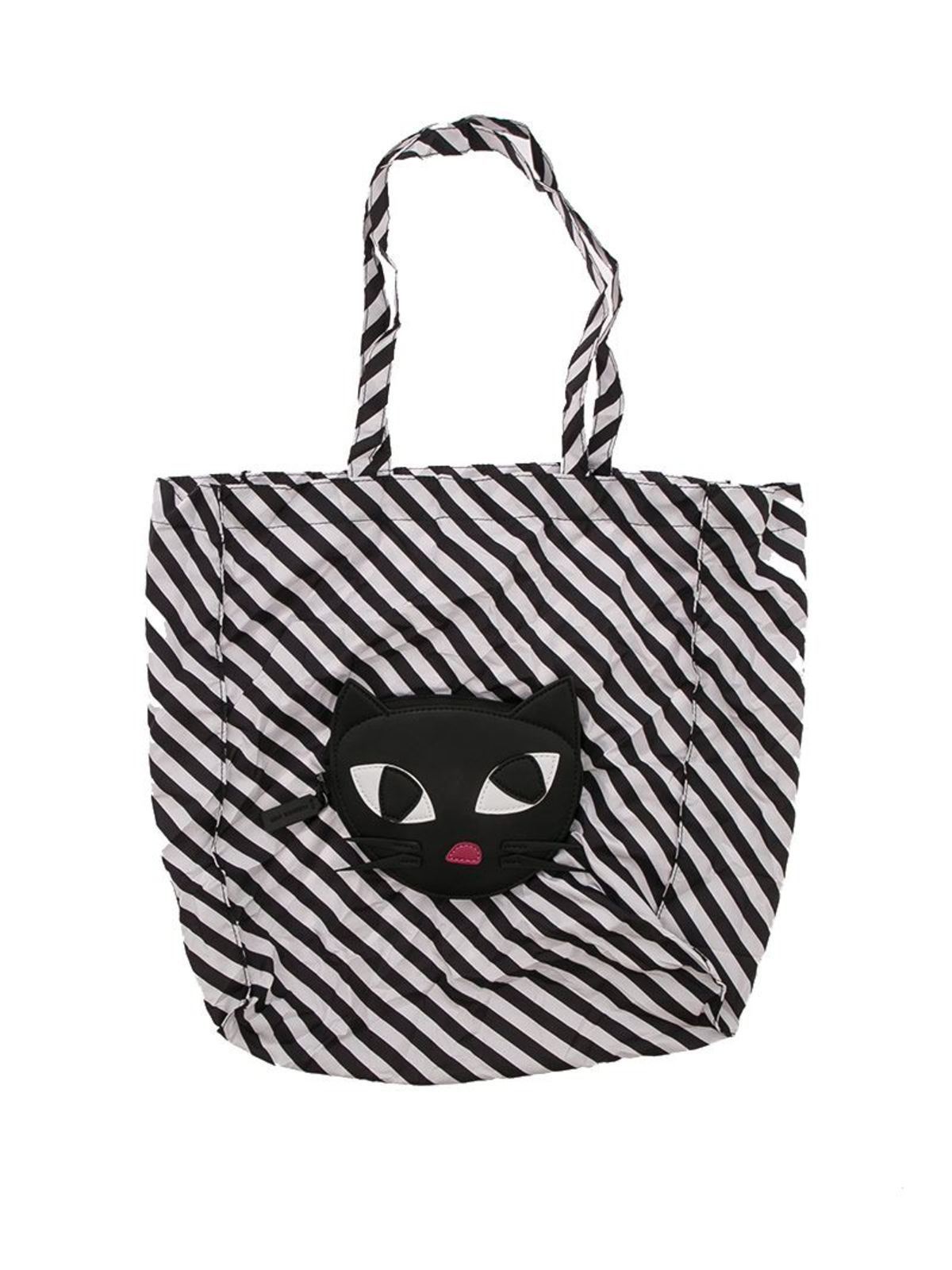 Lulu Guinness - Kooky Cat shopper bag - totes bags - 50125241BLACKWHITE