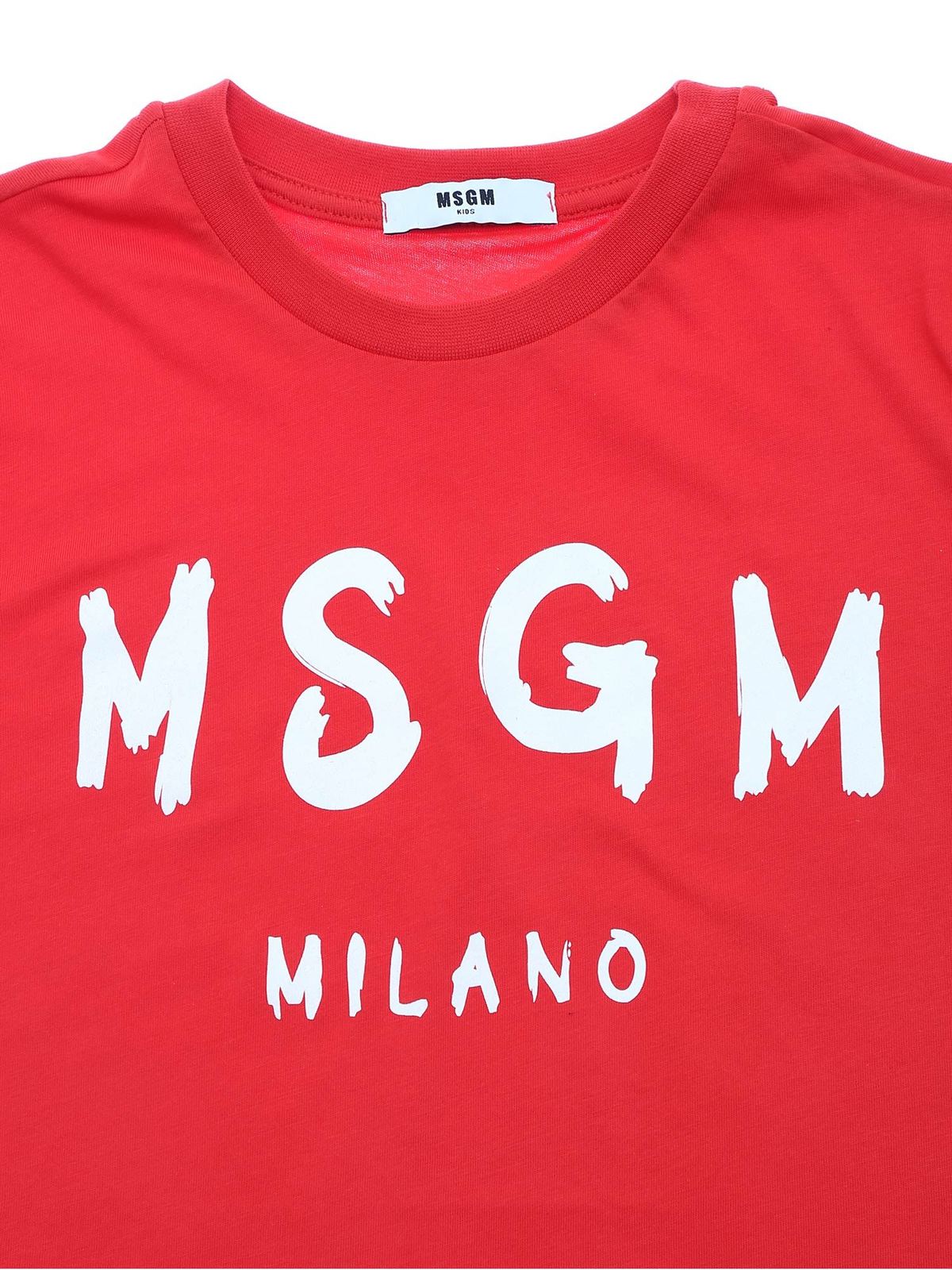 Tシャツ M.S.G.M. Kids - Tシャツ - 赤 - MS026832040 | iKRIX.com