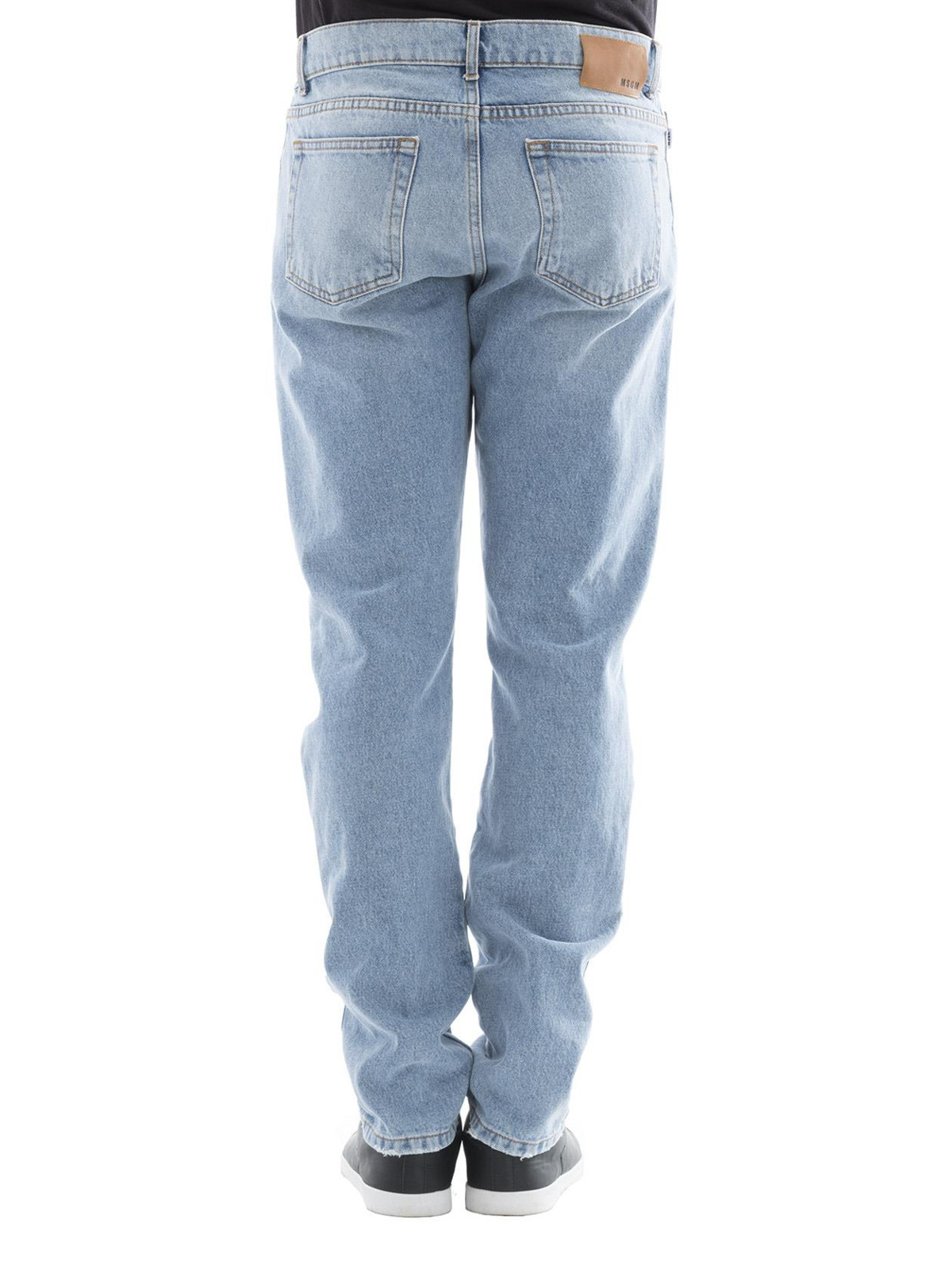 Jeans dritti, a sigaretta M.S.G.M. - Jeans con strappi sulle ginocchia -  MP41L17477482