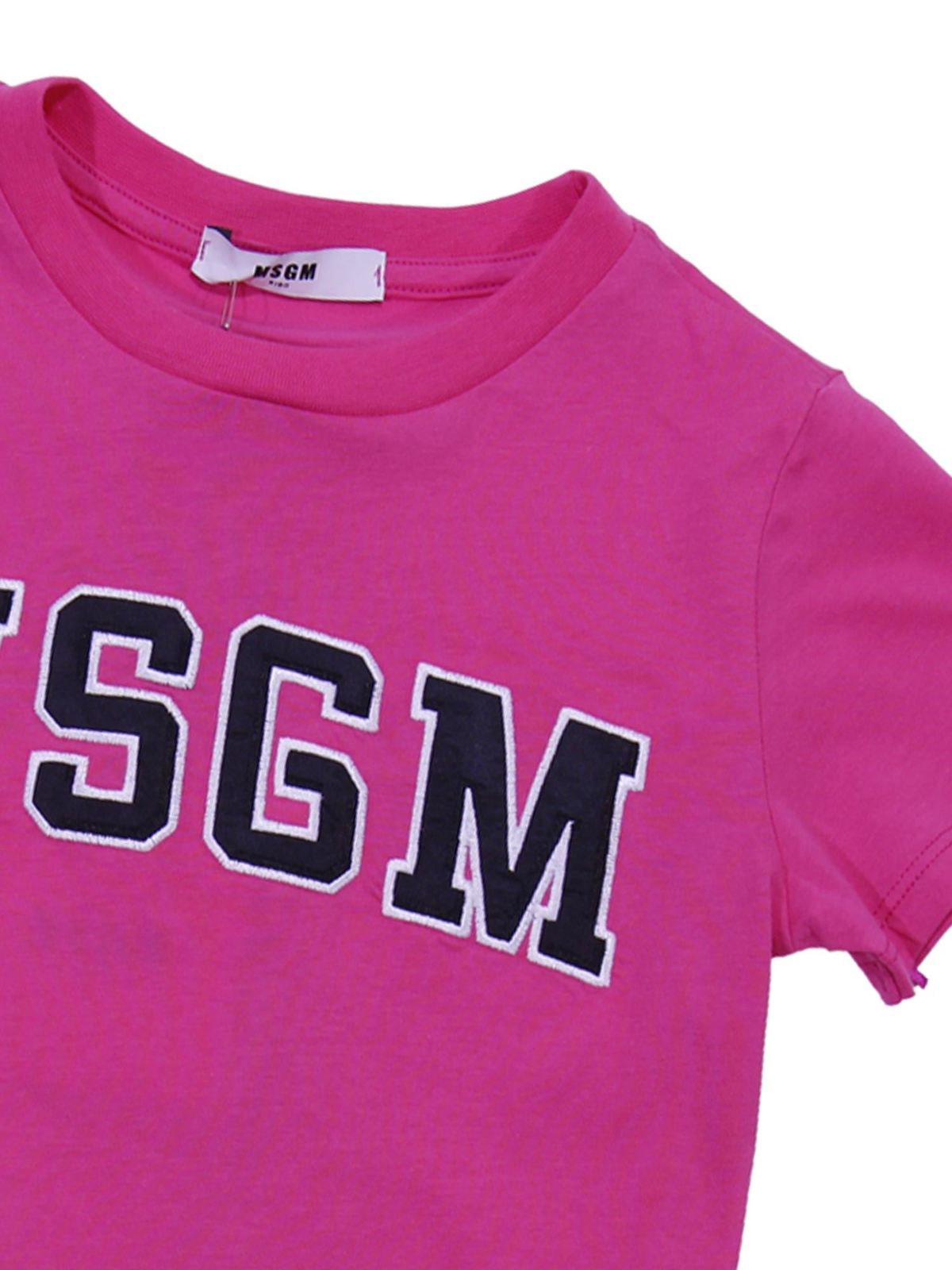 T-shirts M.S.G.M. Kids - Logo embroidery cotton T-shirt - 019171044