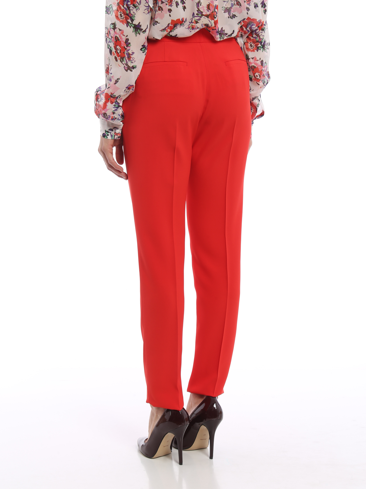Australia Arbitraje emoción Pantalones de sastrerìa M.S.G.M. - Pantalón De Vestir Rojo Para Mujer -  2241MDP3618