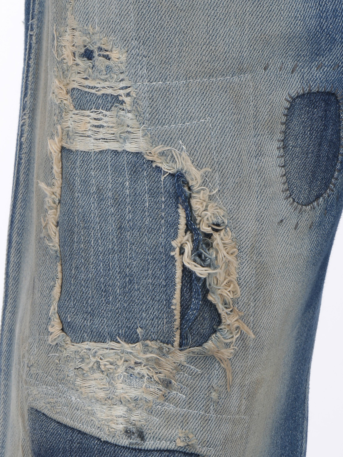 Flared jeans Maison Margiela - Destroyed details flared jeans ...