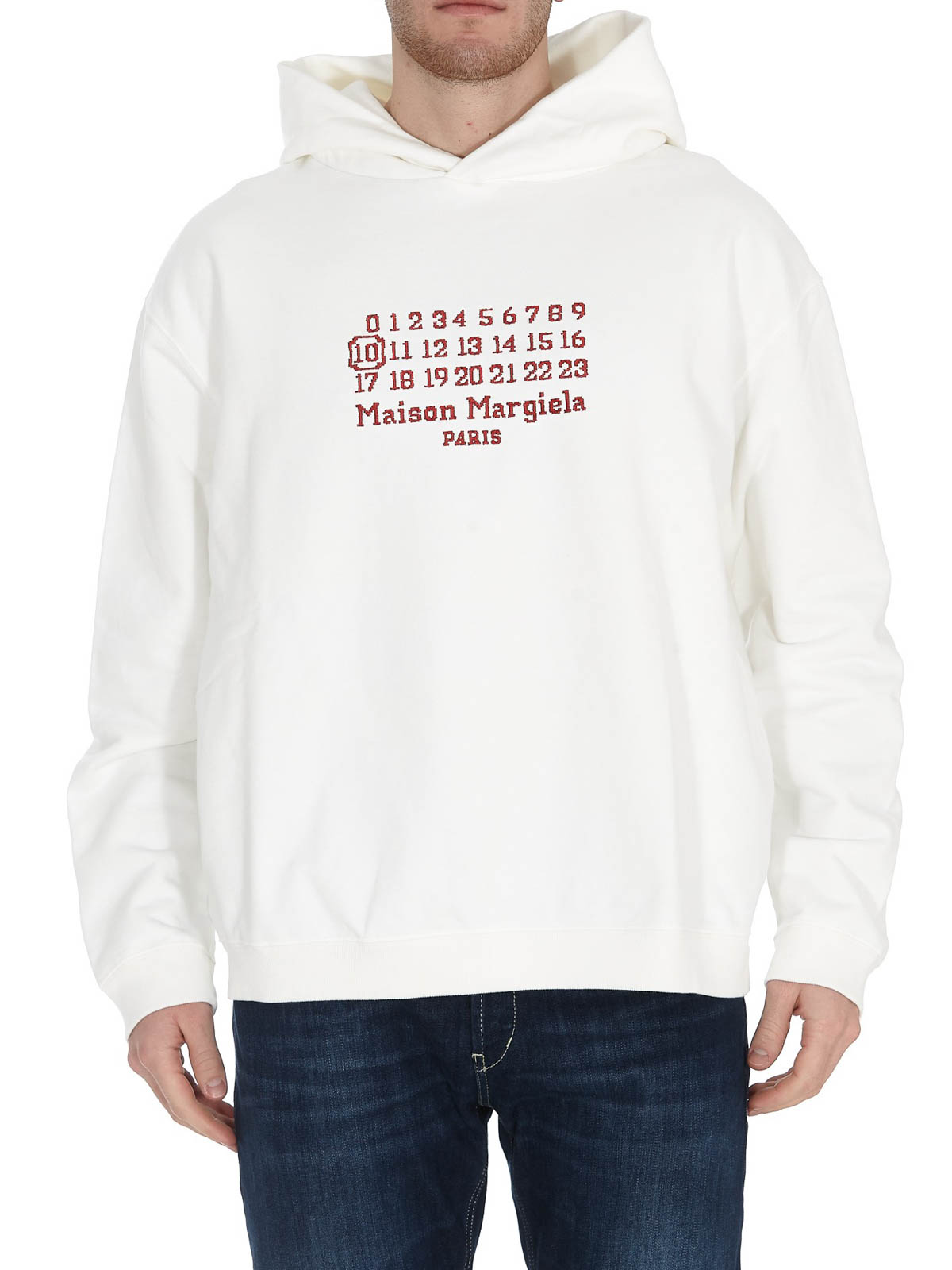 Sweatshirts & Sweaters Maison Margiela - Logo embroidery hoodie 