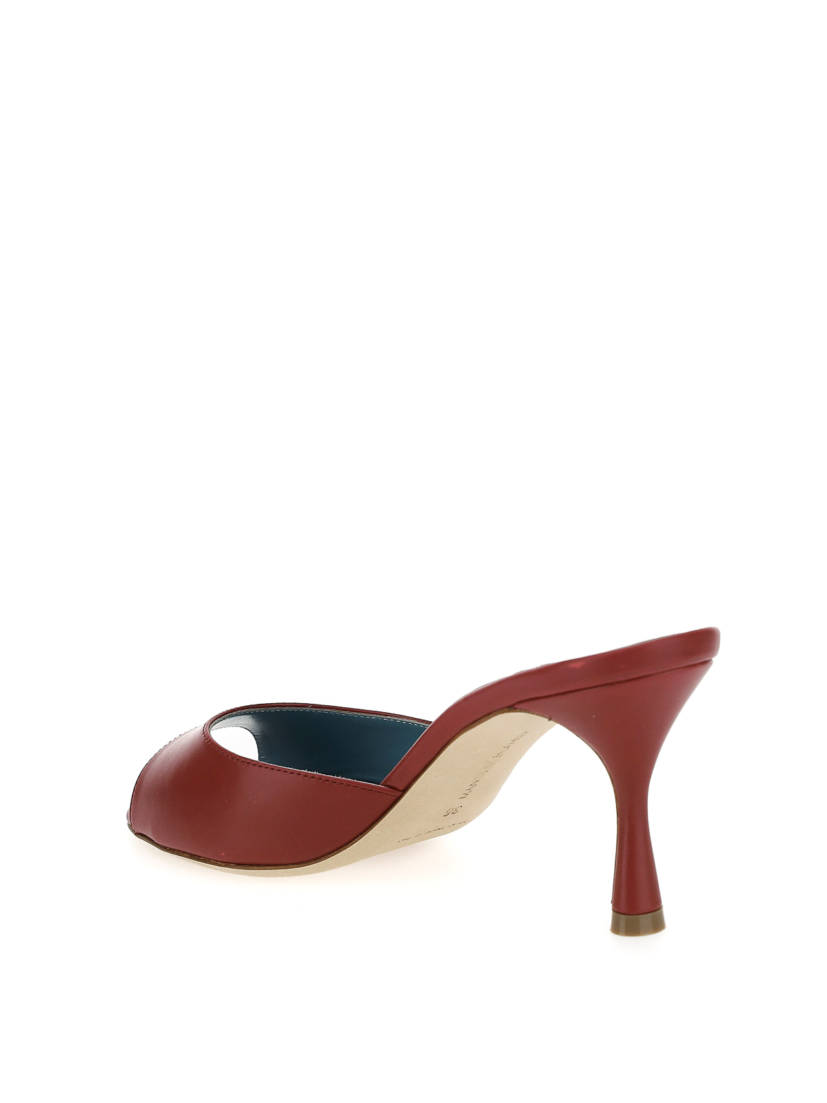 manolo blahnik jada leather mules