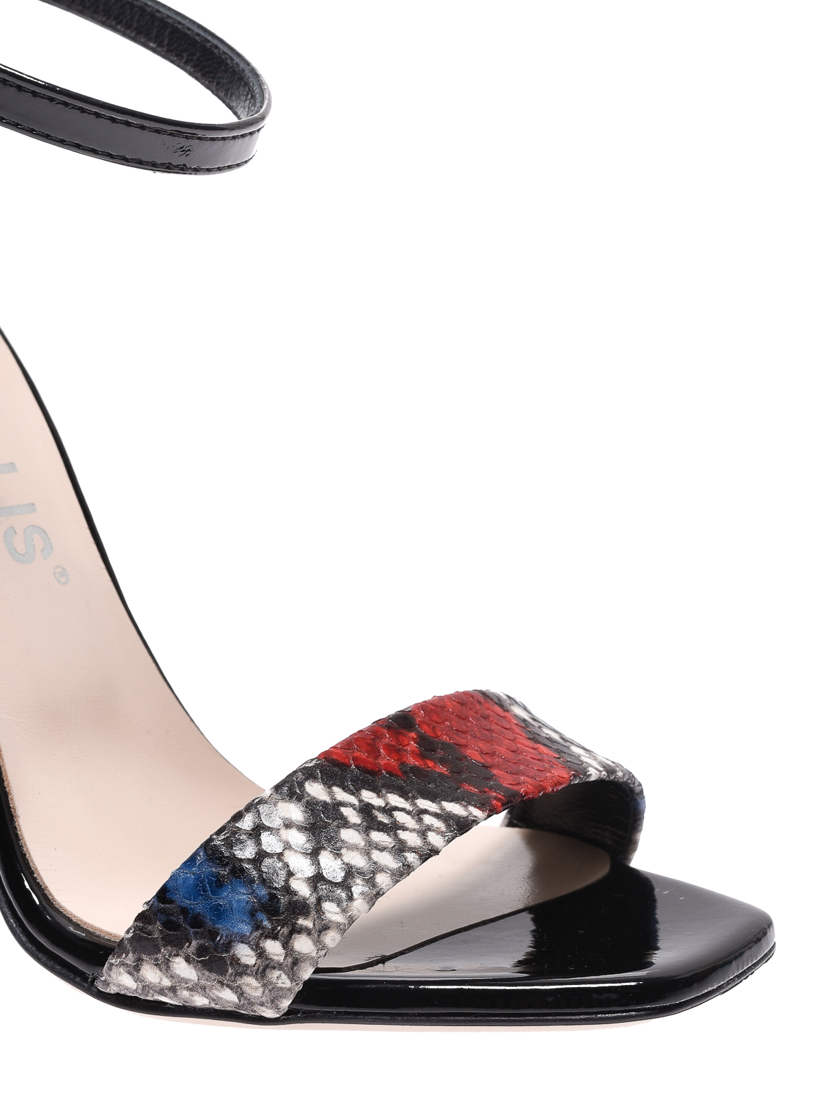 Sandali Marc Ellis - Sandali in pitone multicolore e vernice - MA5043SIRNERO