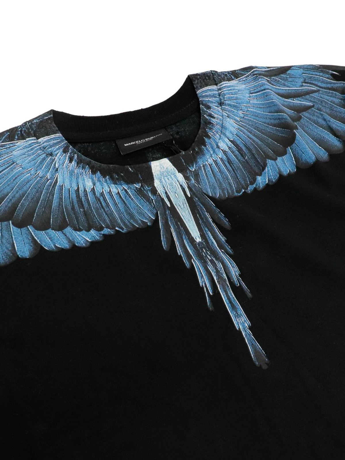 Tシャツ Marcelo Burlon Kids - Tシャツ - Blue Wings -
