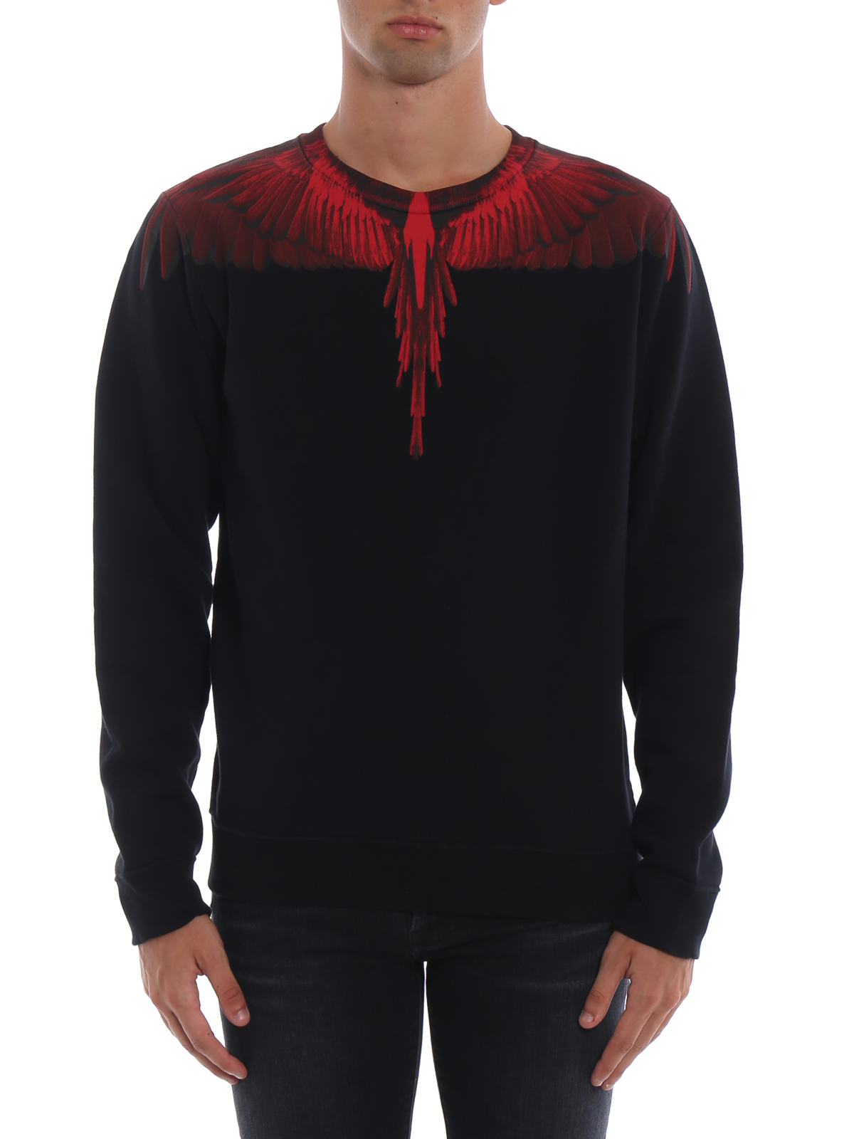 Sweatshirts & Sweaters Burlon - Wings print black cotton -