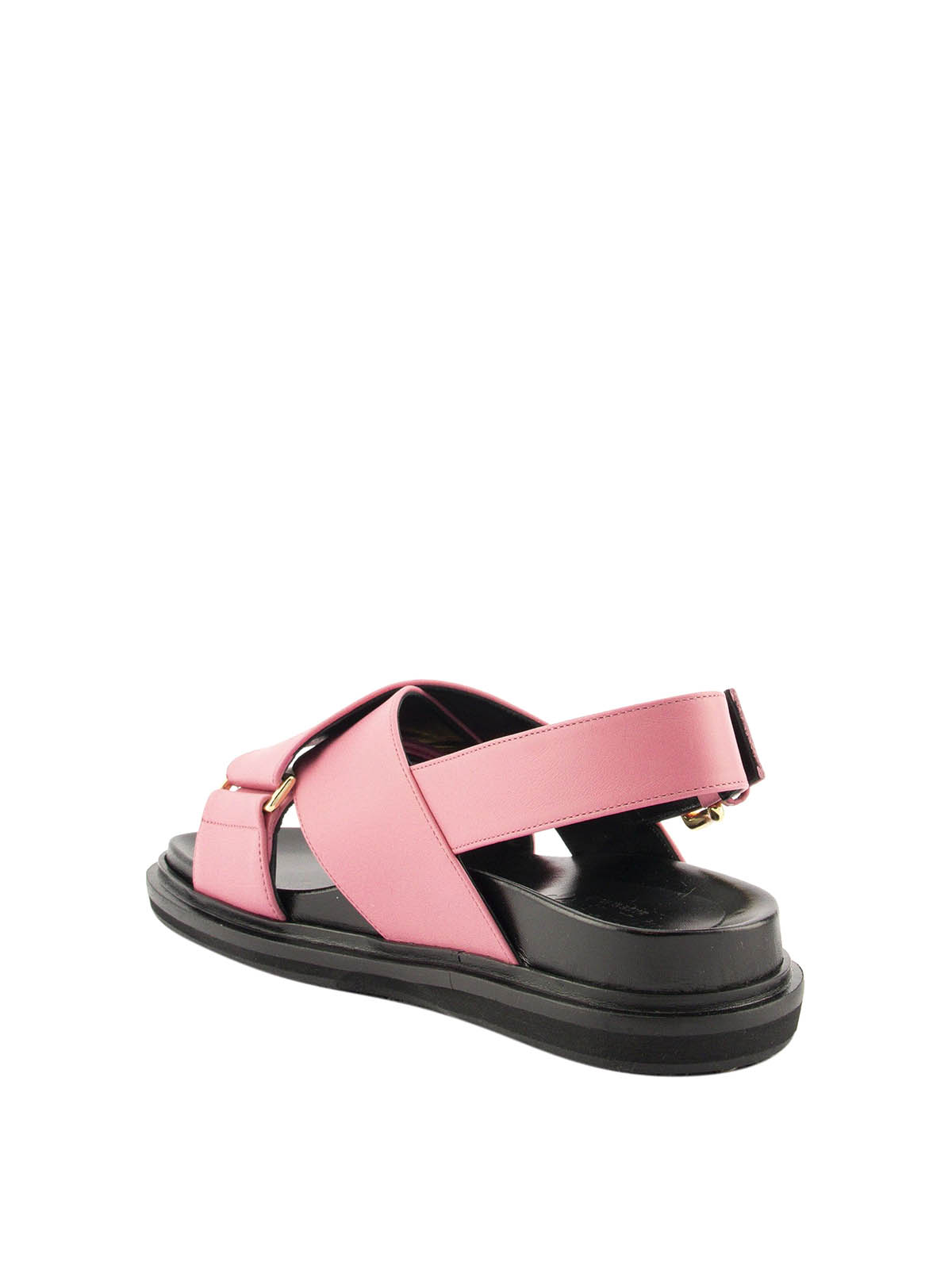 Sandals Marni - Criss-cross leather sandals - FBMS005201LV81700C53