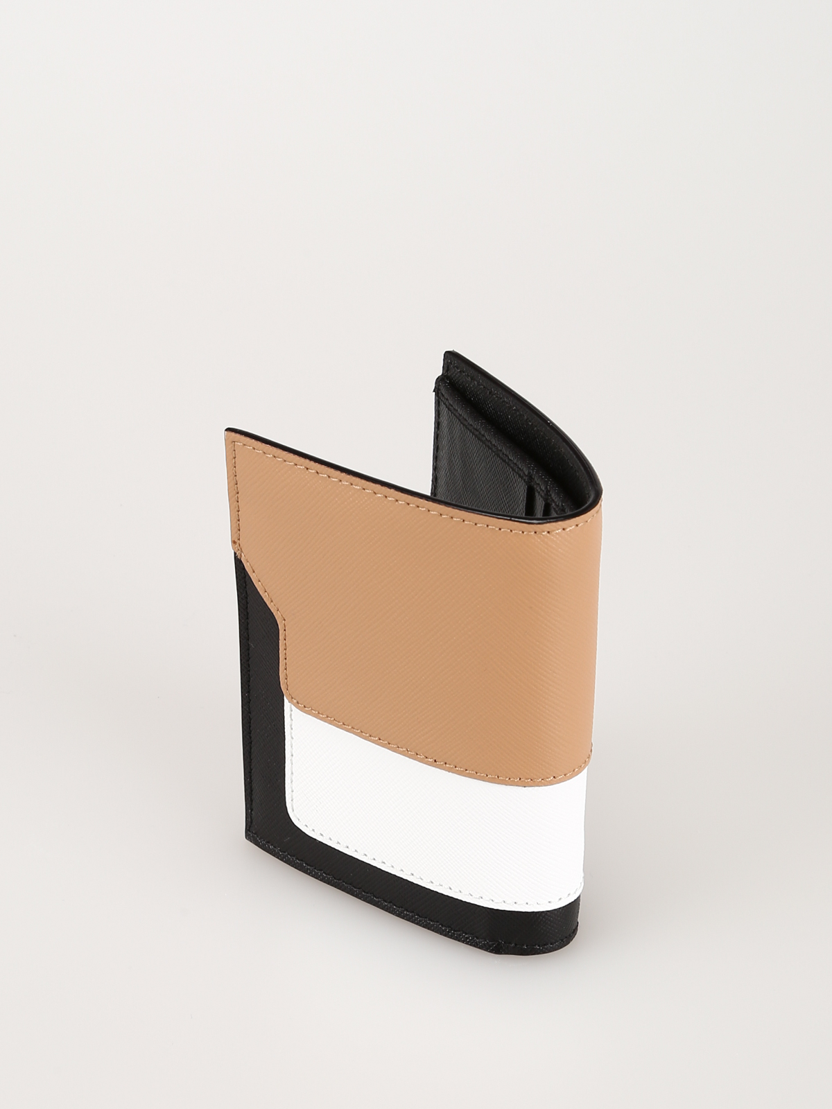 Wallets & purses Marni - Colour block leather small wallet 