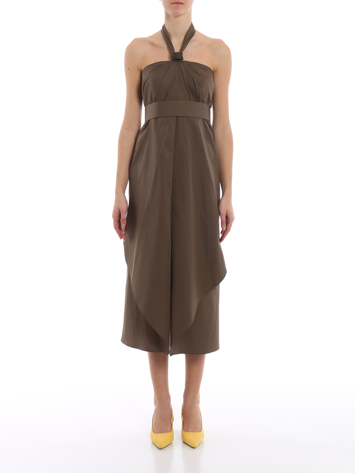 Max Mara - Egle cotton midi dress ...