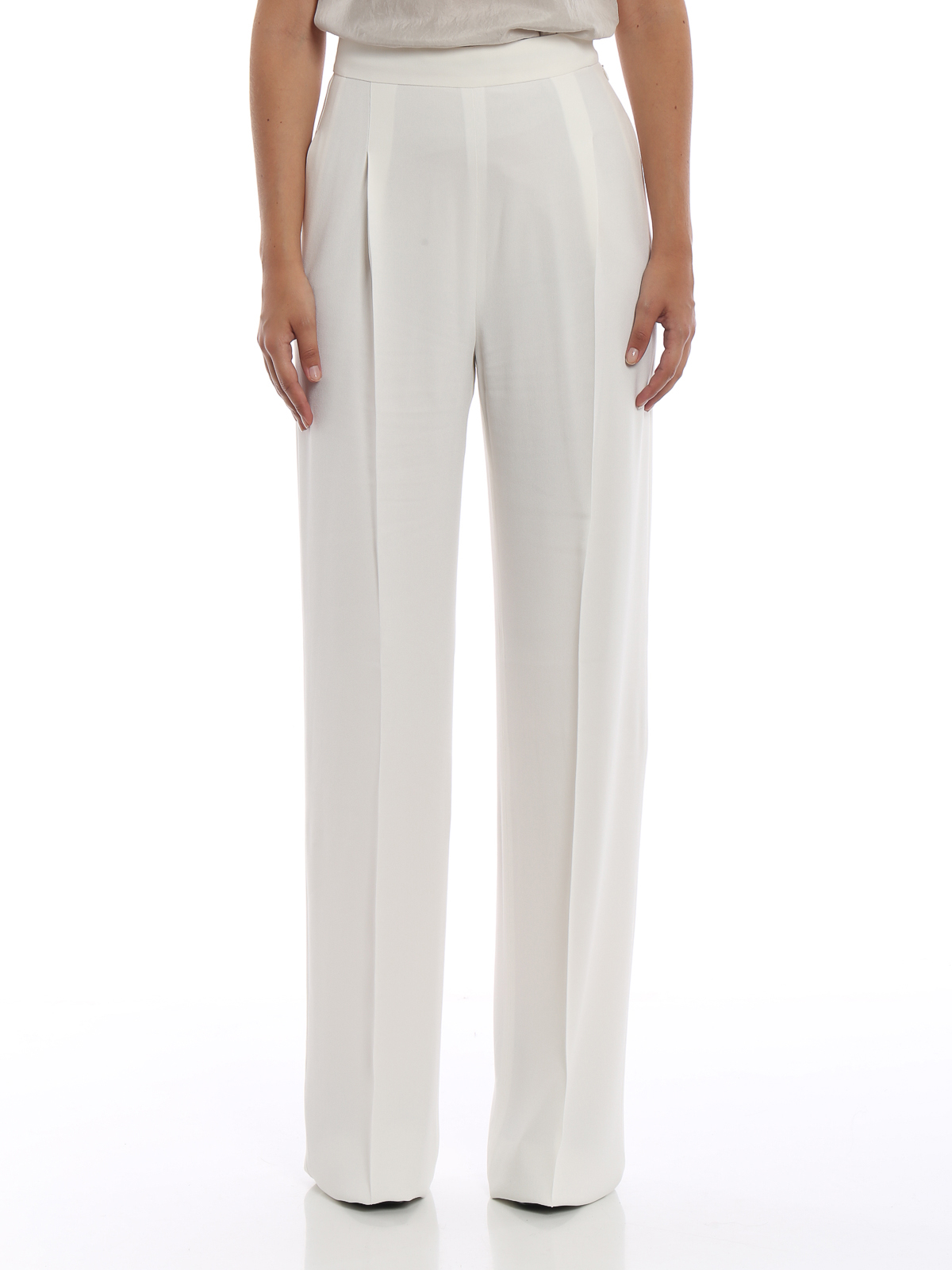 Dixi crepe envers satin wide trousers 
