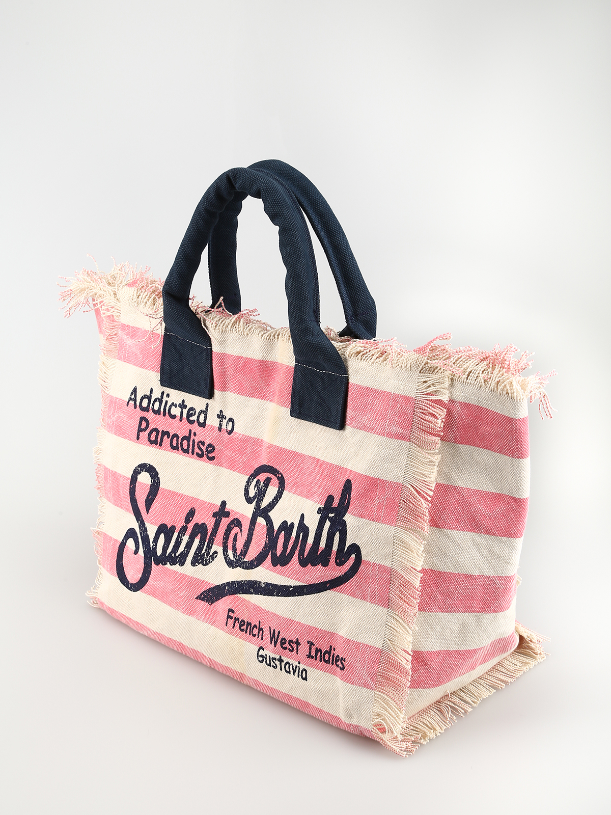 Totes bags Mc2 Saint Barth - Vanity striped cotton beach bag - VANITYLIG21
