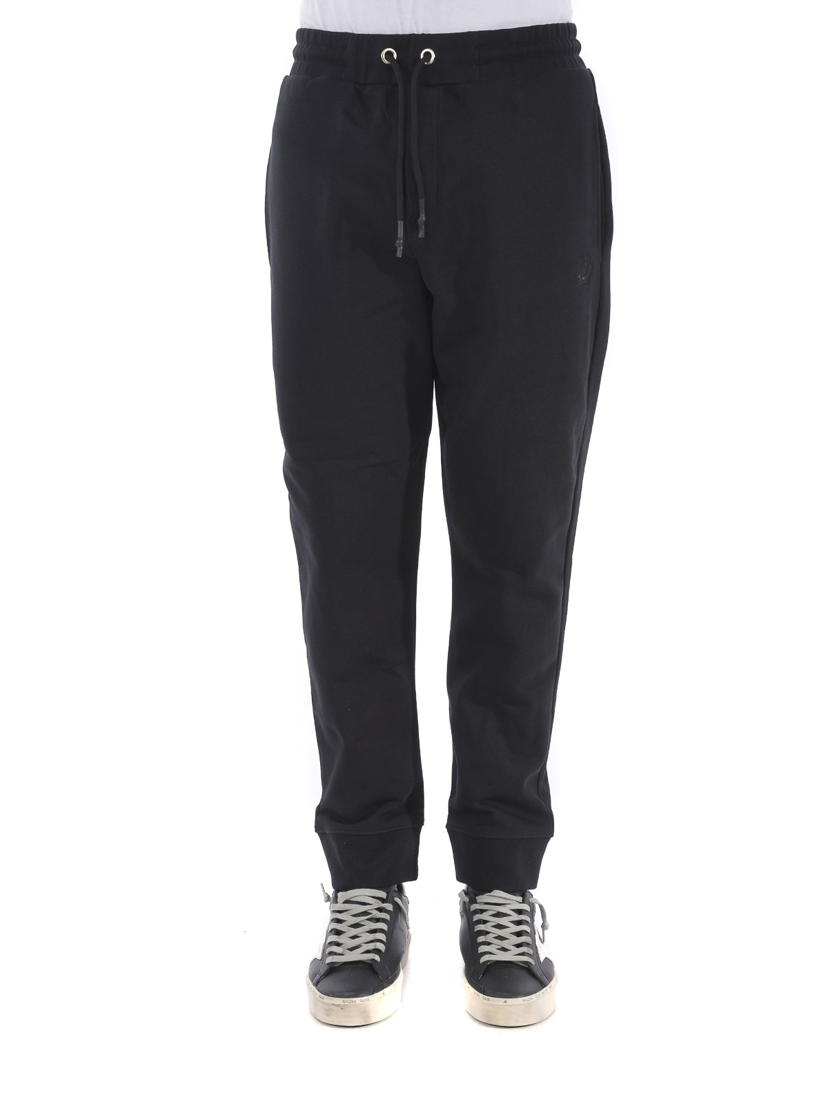Mcq - Embroidery black cotton tracksuit bottoms - tracksuit bottoms ...