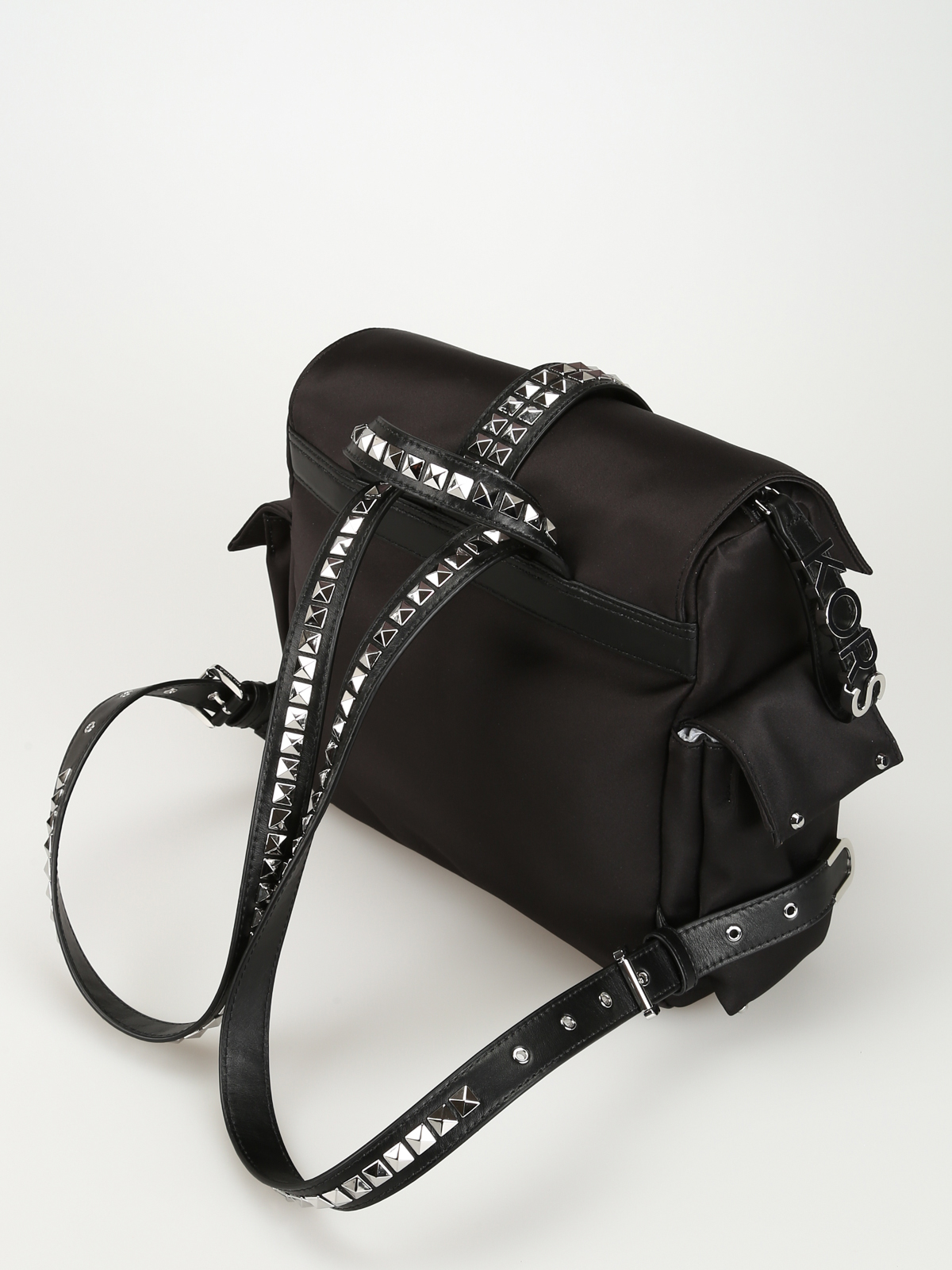 Backpacks Michael Kors - Olivia M studded black satin backpack -  30S9S0VB2C001