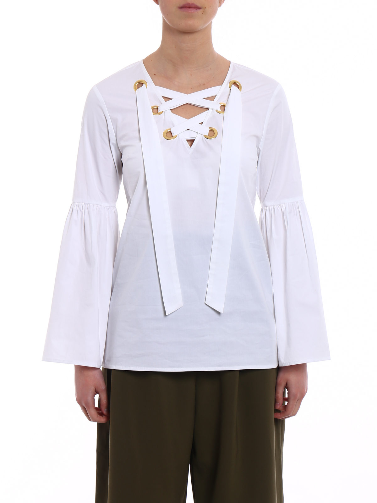 michael kors white blouse