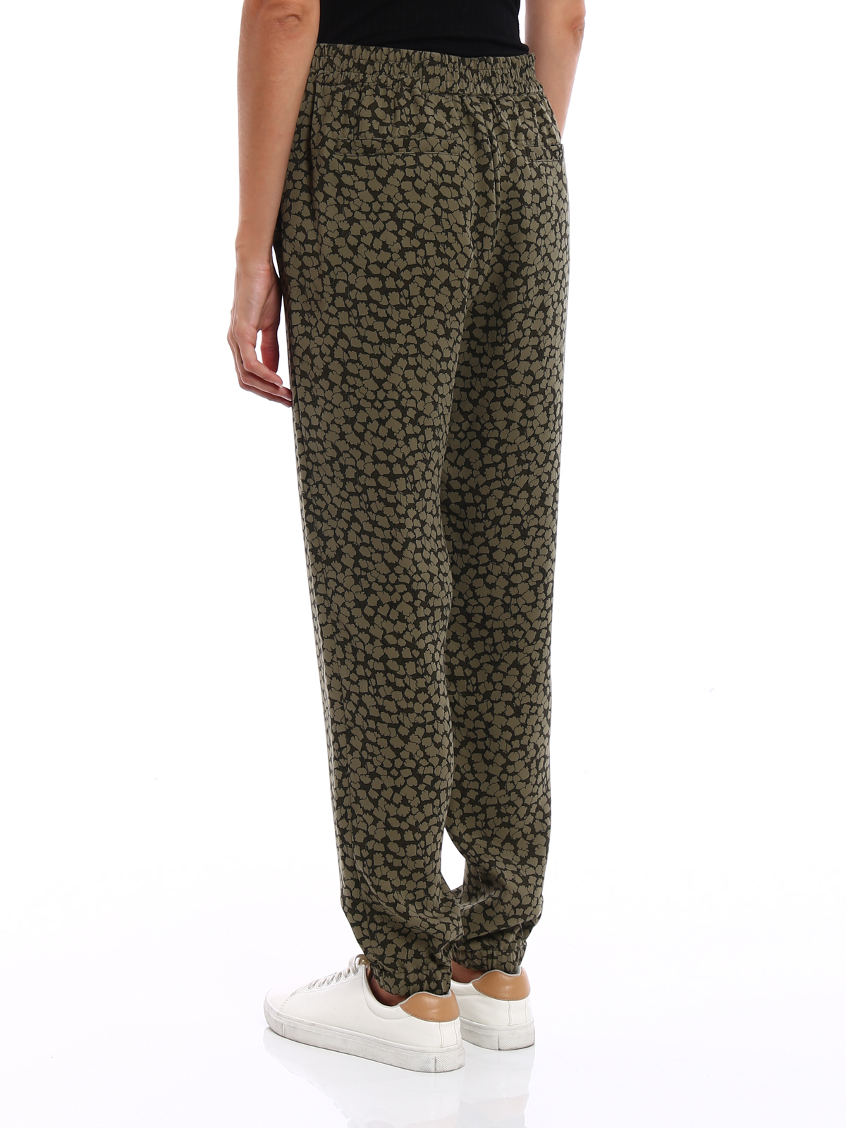 Casual trousers Michael Kors - Printed silk loose trousers - MU73G8E76B305