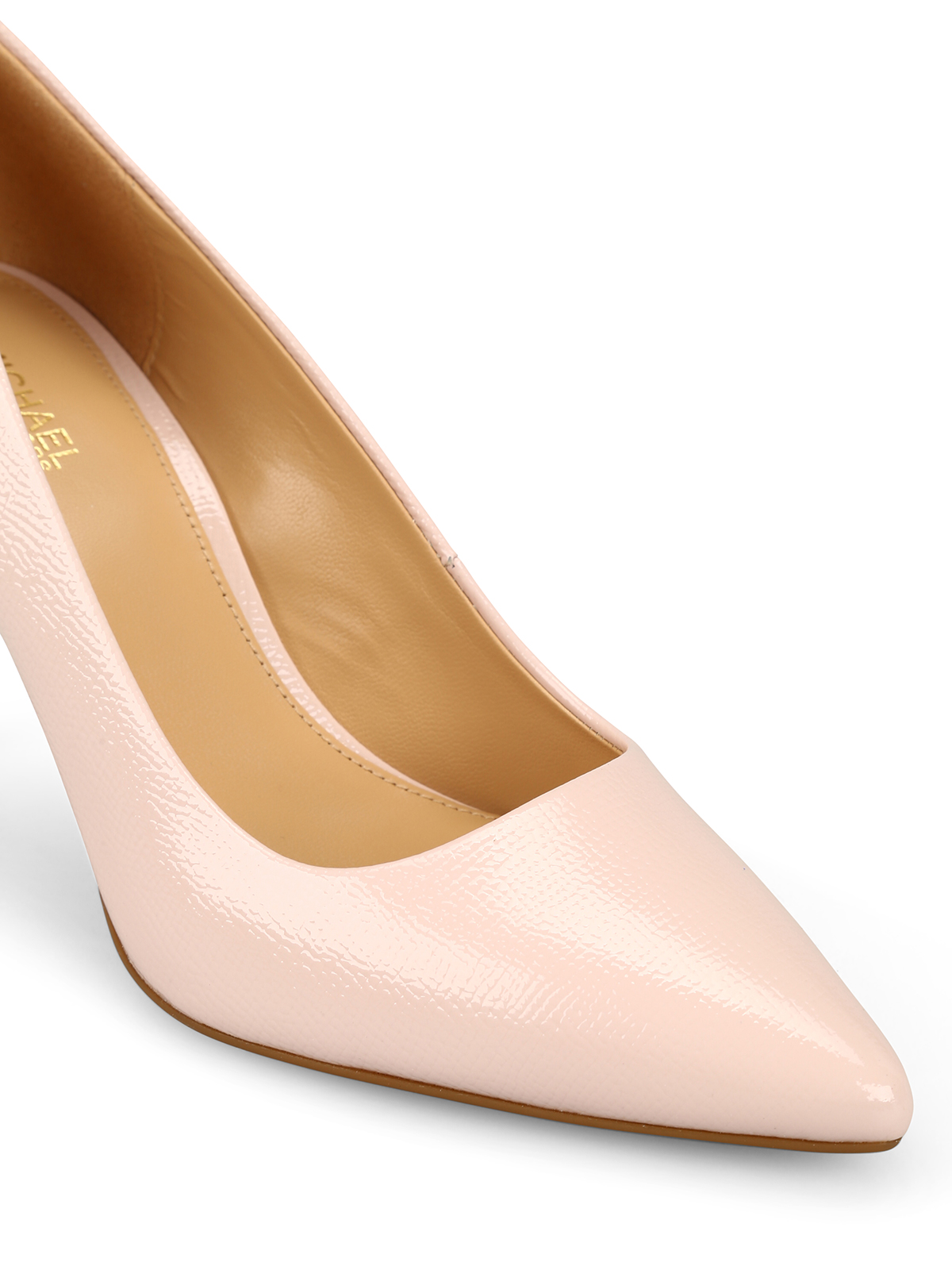 Dorothy pink embossed leather pumps 