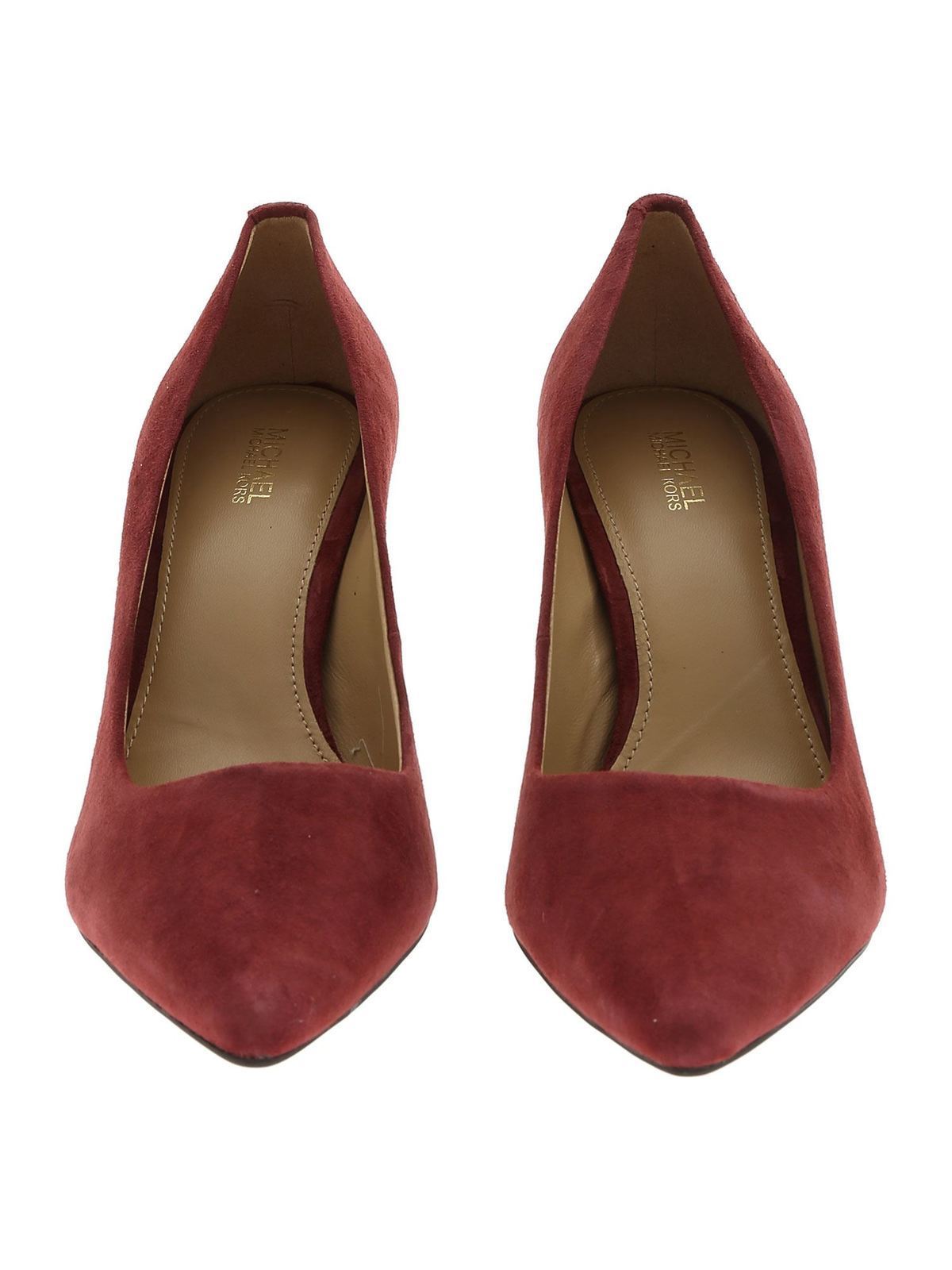 michael kors burgundy shoes