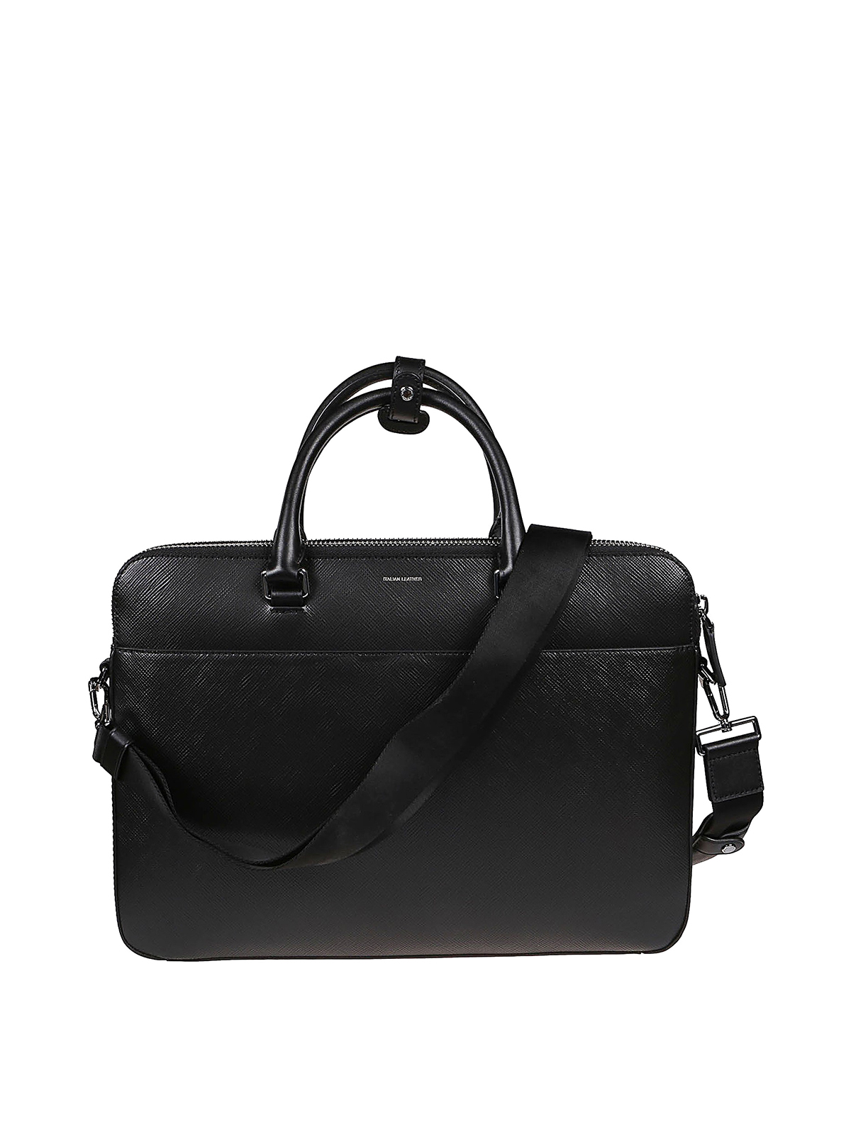 Laptop bags & briefcases Michael Kors - Henry black saffiano leather ...